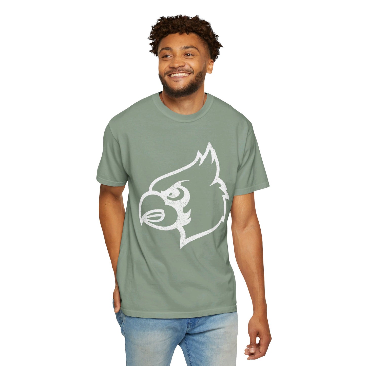 Distressed Cardinal - Comfort Colors T-shirt