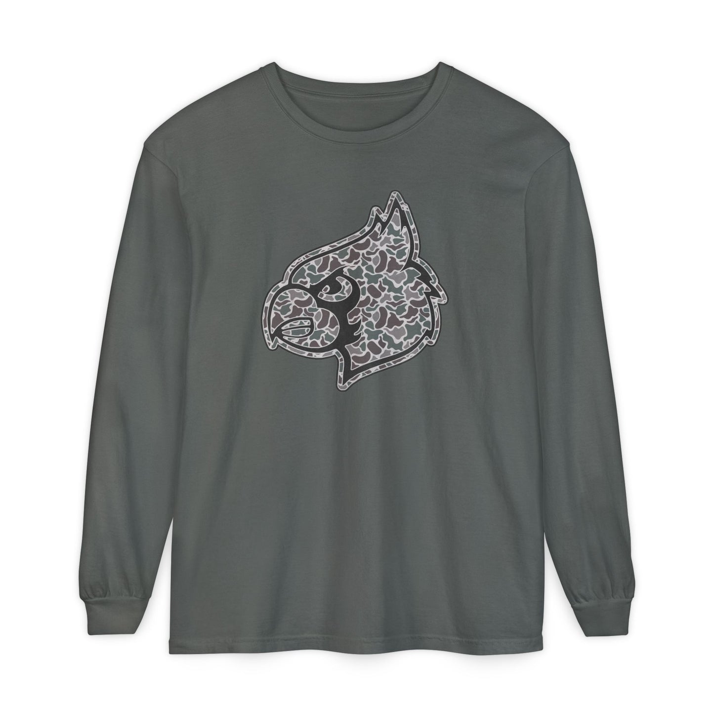Old School Camo Cardinal - Comfort Colors Long Sleeve T-Shirt