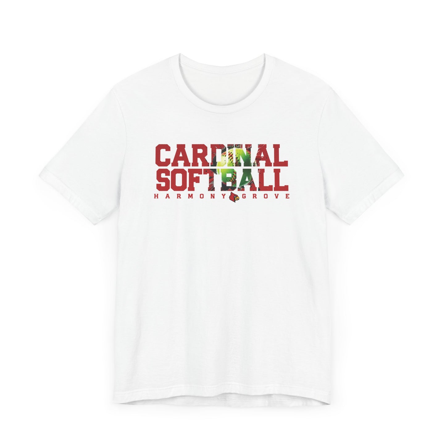 Cardinal Softball Harmony Grove - Bella + Canvas Short Sleeve Tee