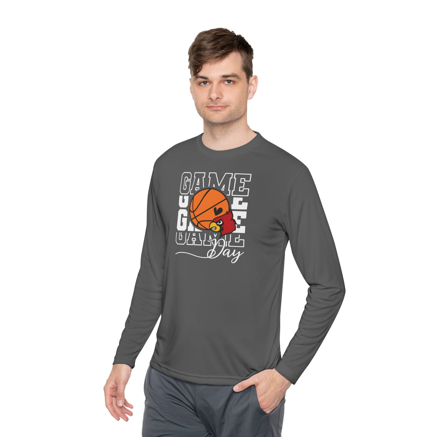 Cardinal Basketball Game Day - Dryfit Long Sleeve Tee