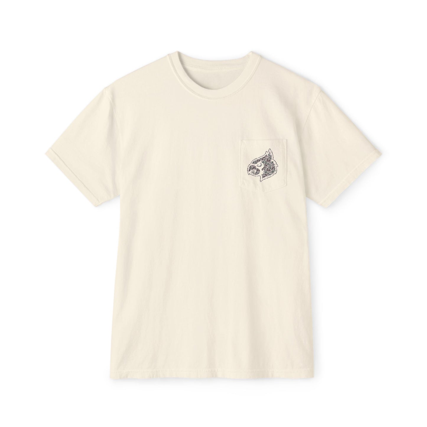 Unisex Pocket T-Shirt Cardinal + HG - Comfort Colors Tshirt