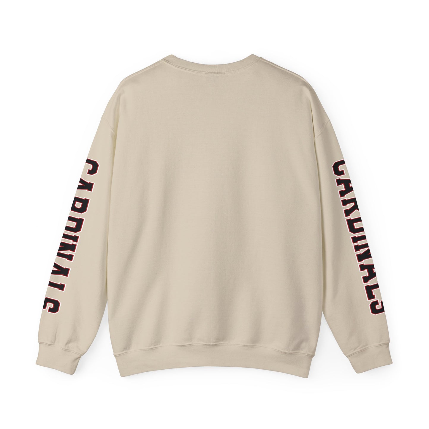 This is Our House Cardinals Sleeves - Unisex Heavy Blend™ Crewneck Sweatshirt