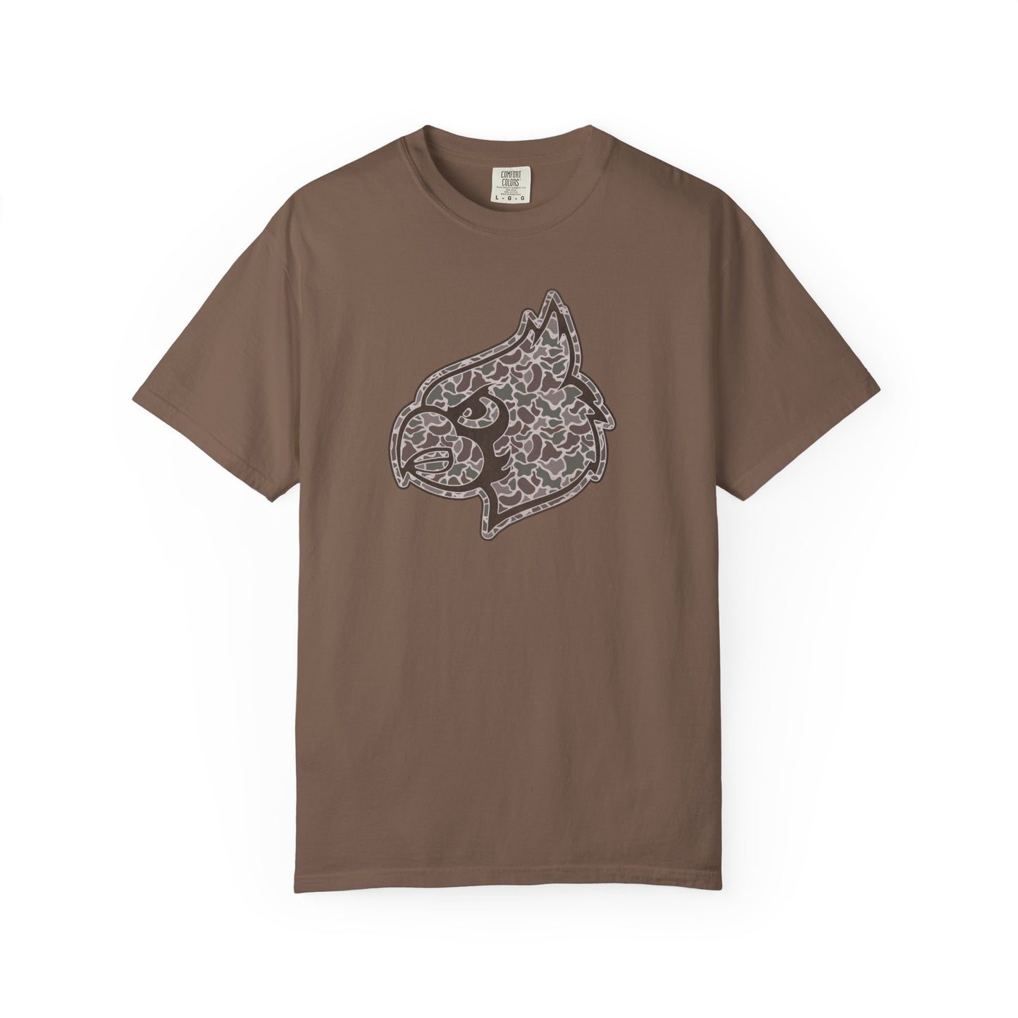 Old School Camo Cardinal Mascot - Comfort Colors T Shirt