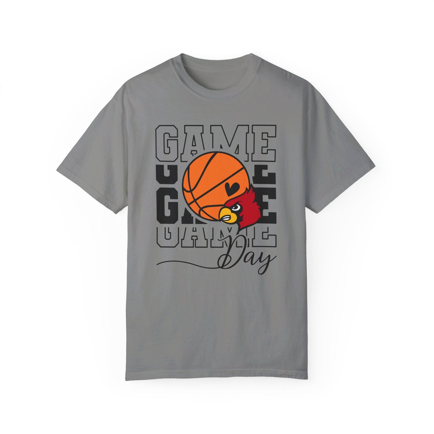 Cardinal Game Day Basketball - Comfort Colors T-shirt