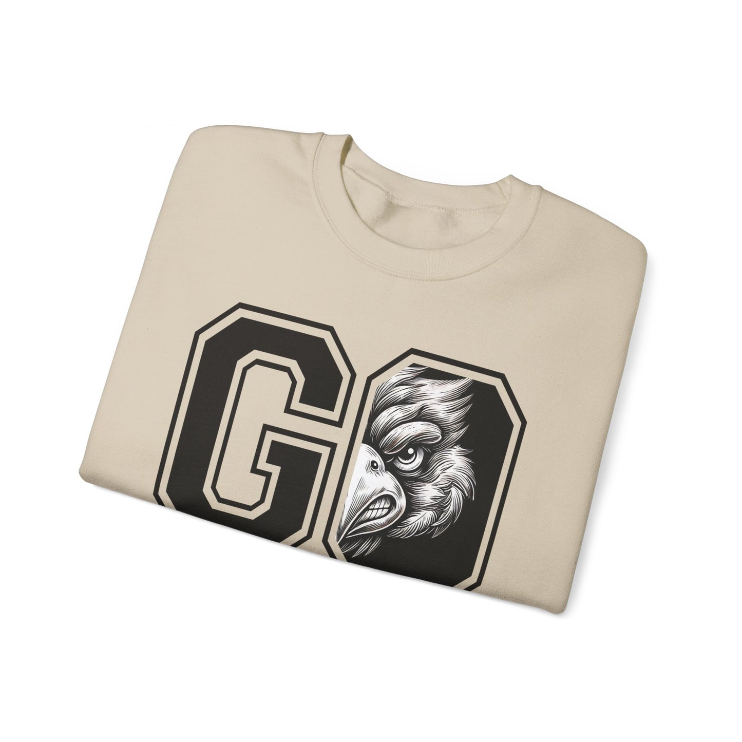 Go Cardinals Black and White - Unisex Heavy Blend™ Crewneck Sweatshirt
