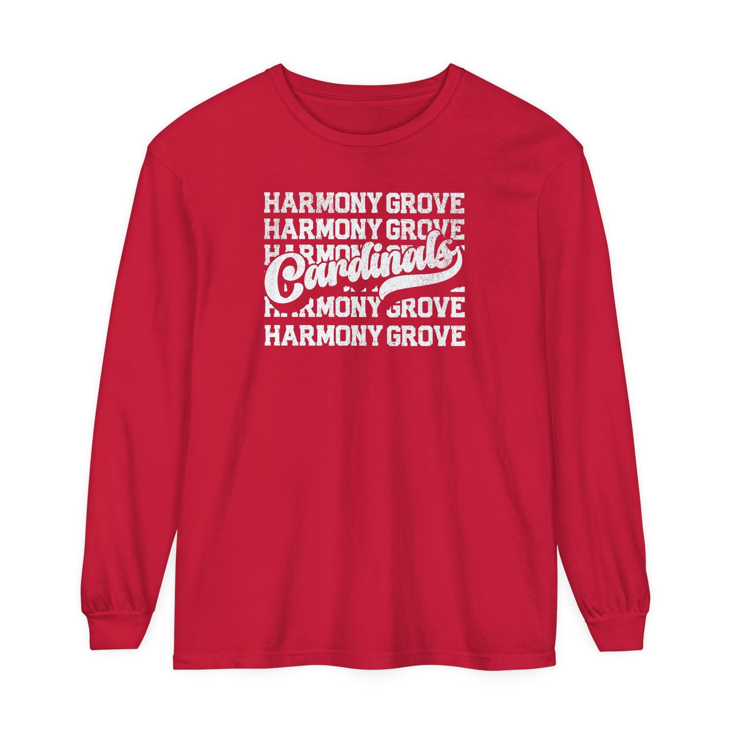Harmony Grove Cardinals - Comfort Colors Long Sleeve T-Shirt