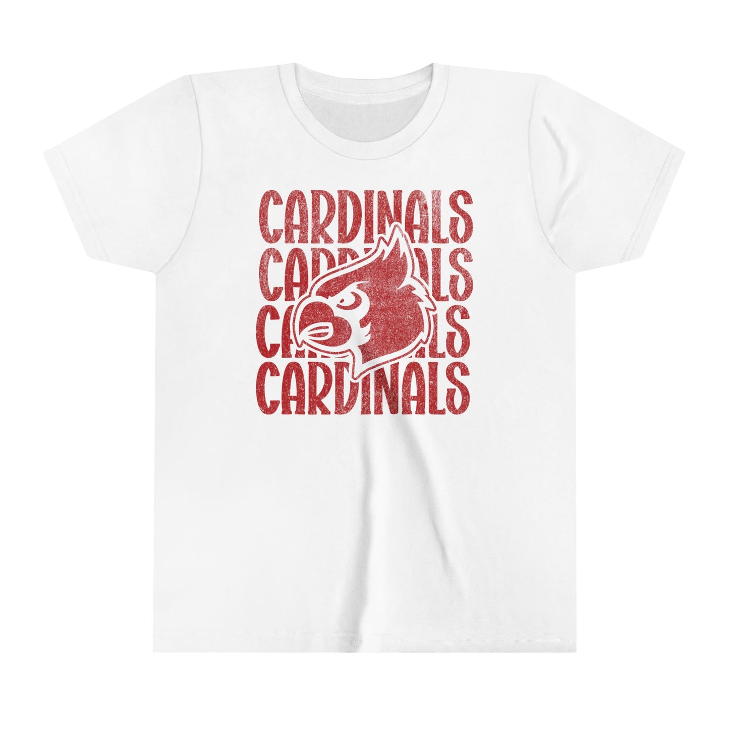Vintage Cardinal 4 - Bella + Canvas Youth Tee