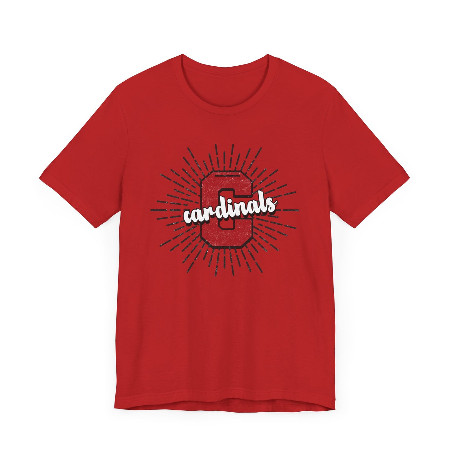 Cardinals Sunburst - Bella + Canvas Short Sleeve Tee