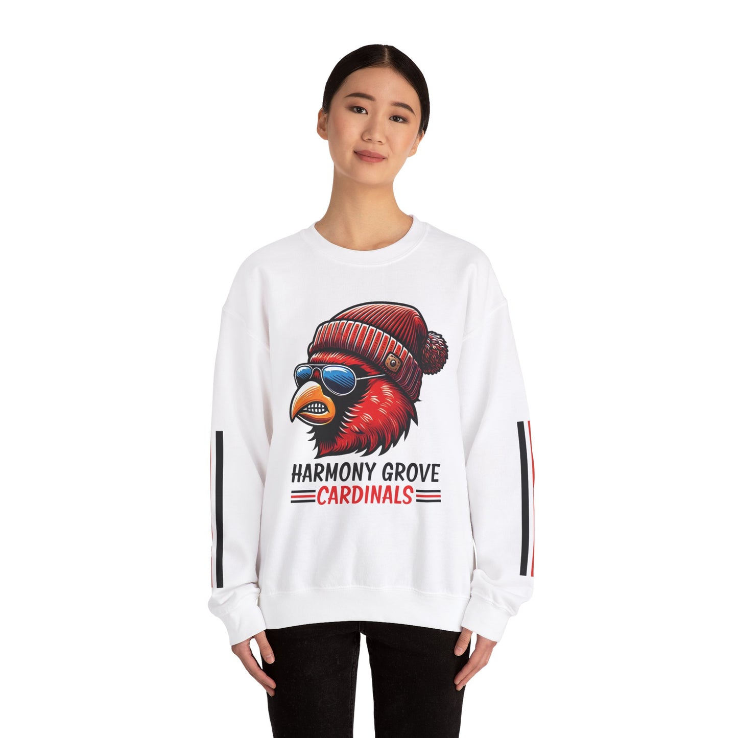 Hipster Harmony Grove Cardinal - Unisex Heavy Blend™ Crewneck Sweatshirt