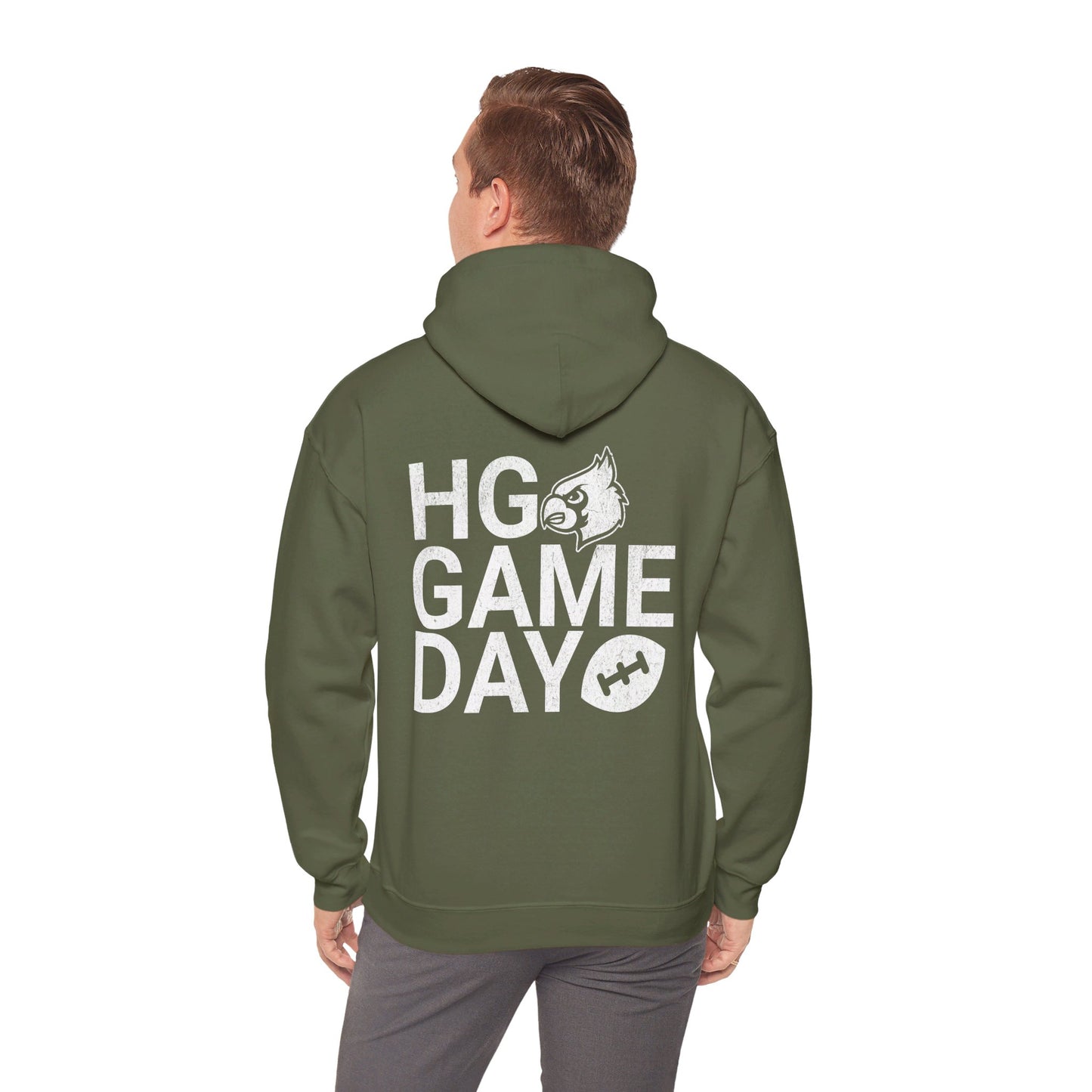 Vintage HG Game Day Football - Unisex Heavy Blend™ Hooded Sweatshirt