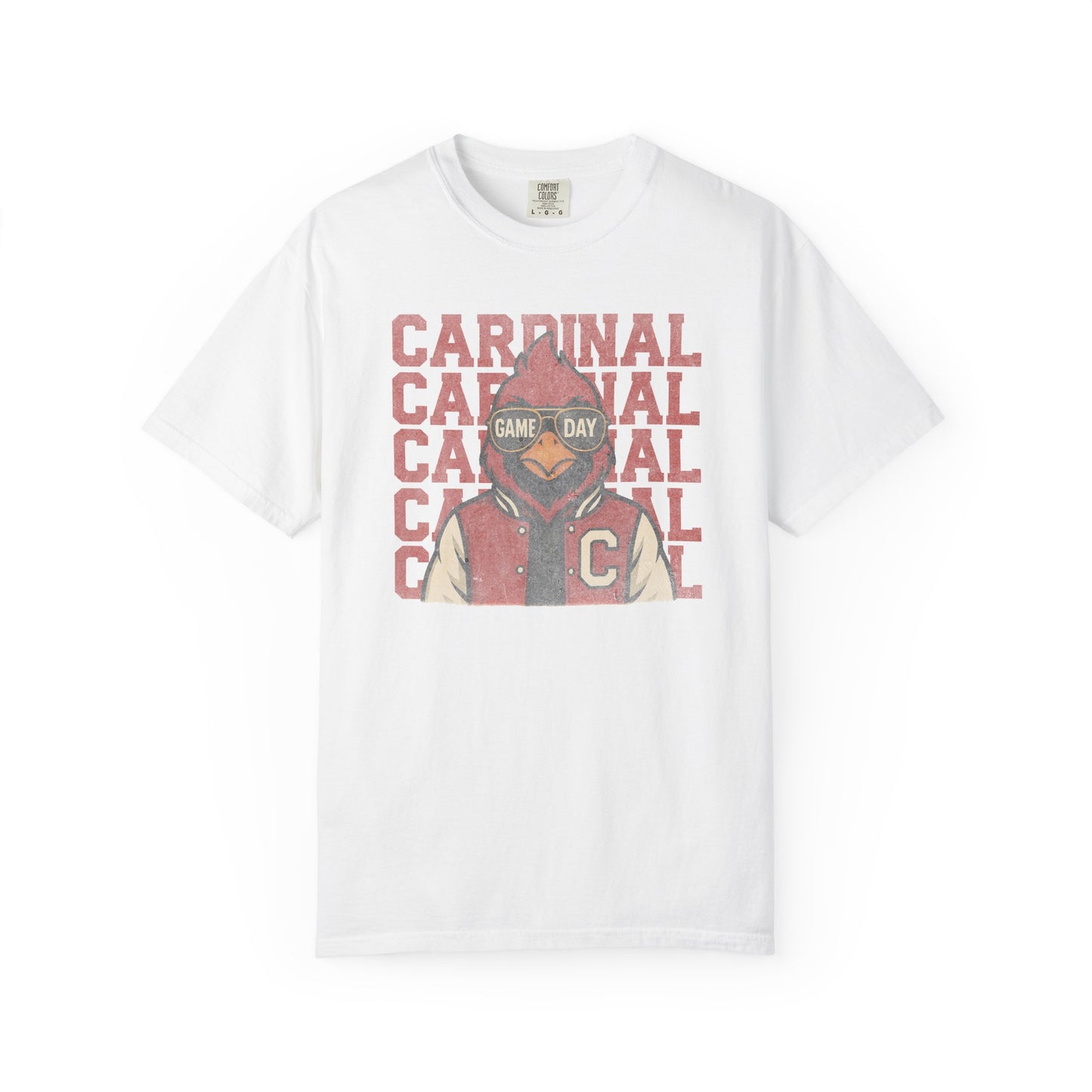Cardinal Game Day Distressed - Comfort Colors T Shirt
