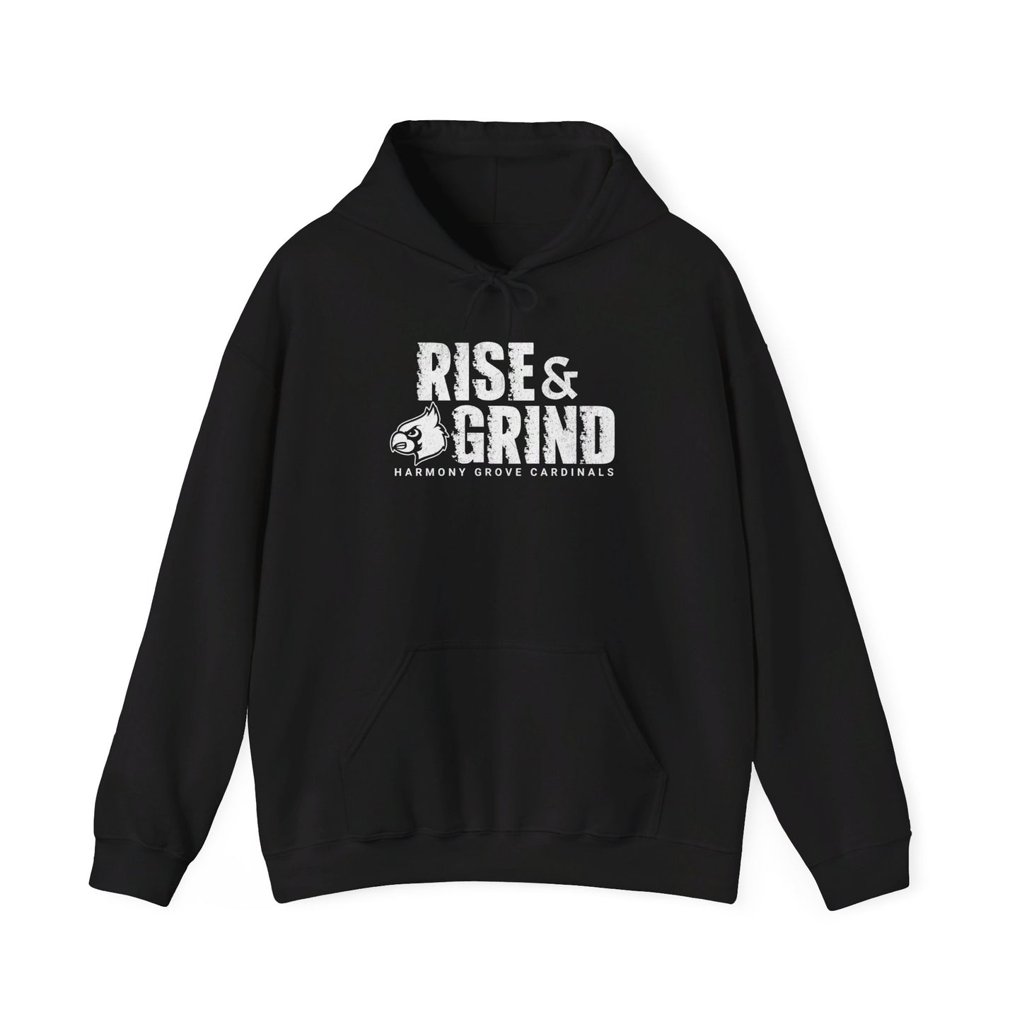 Vintage Cardinal Rise and Grind - Unisex Heavy Blend™ Hooded Sweatshirt