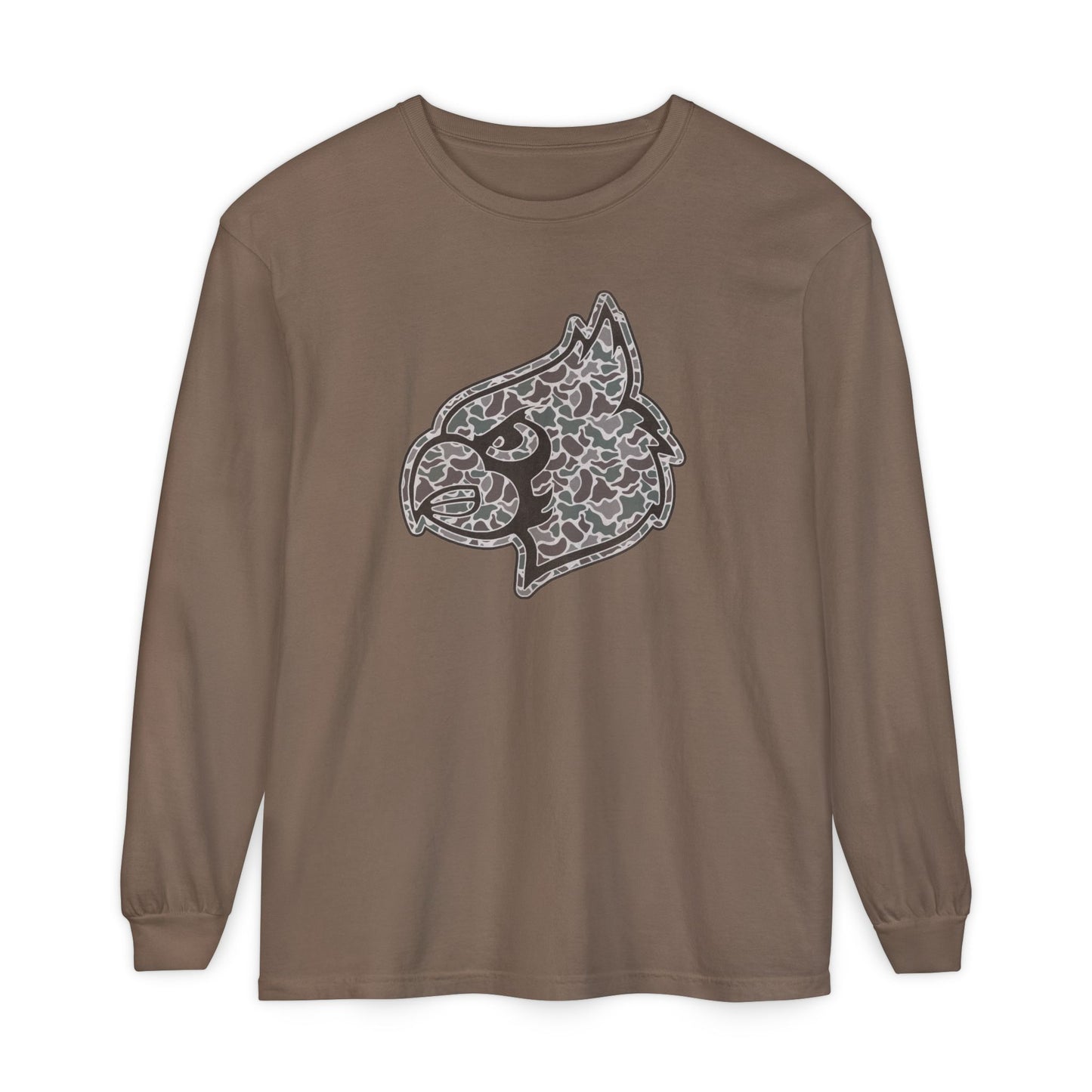 Old School Camo Cardinal - Comfort Colors Long Sleeve T-Shirt