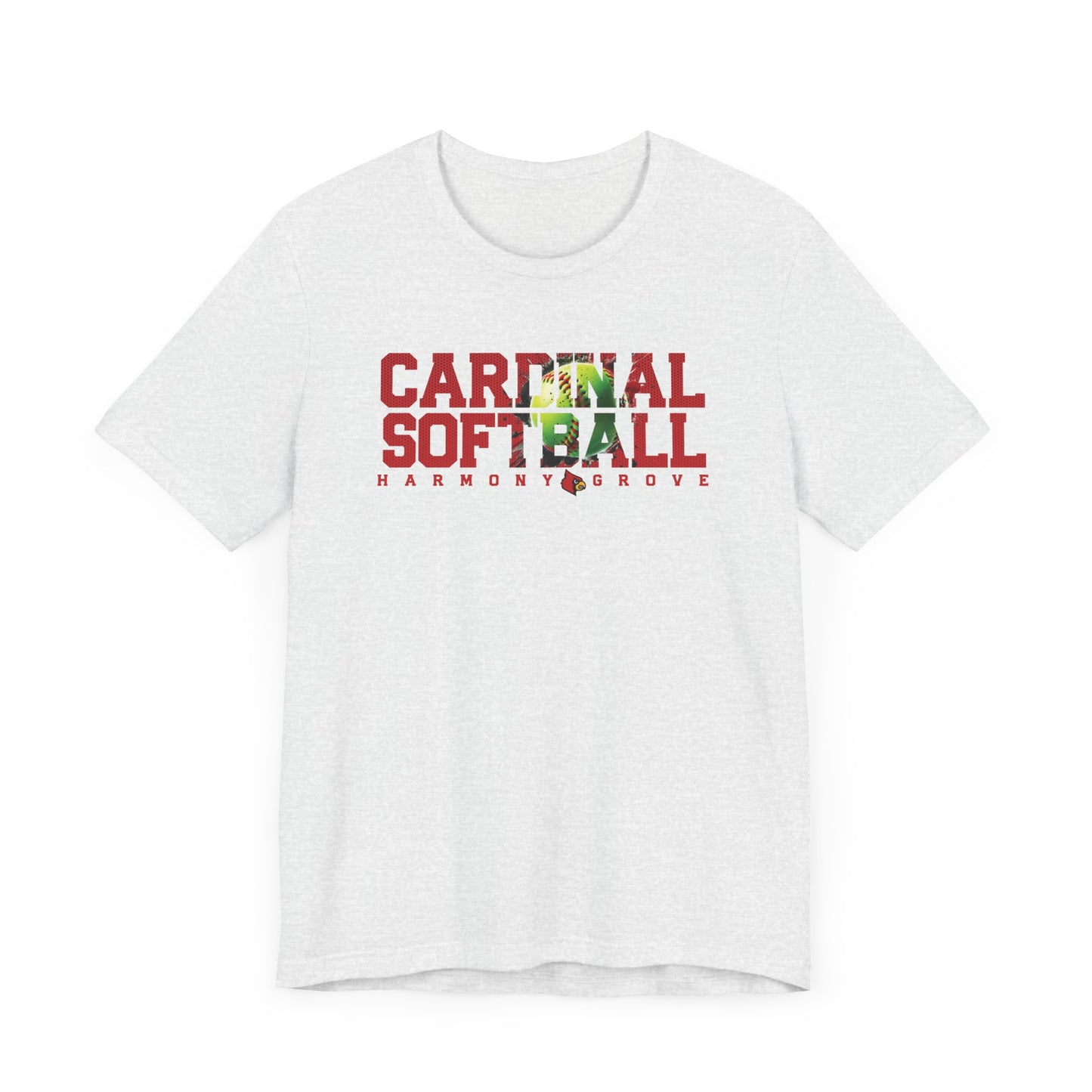 Cardinal Softball Harmony Grove - Bella + Canvas Short Sleeve Tee