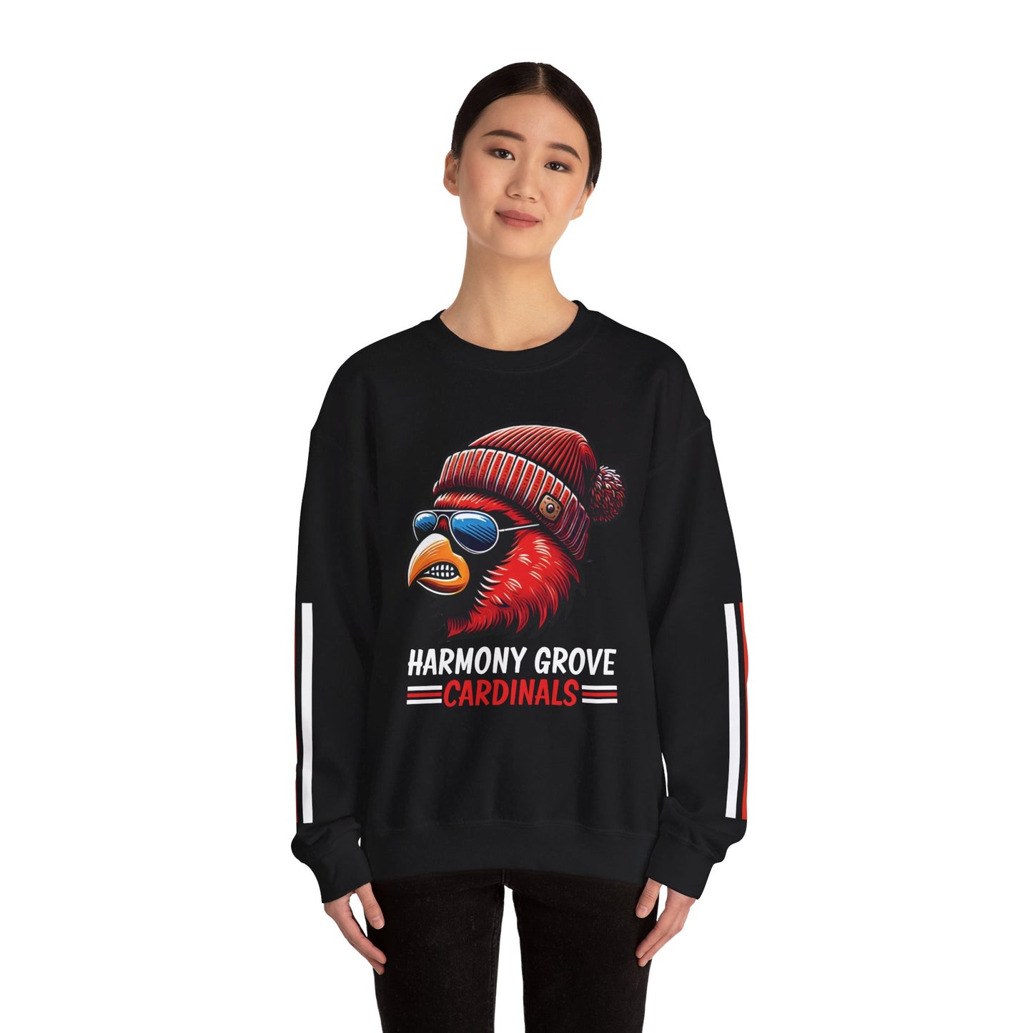 Hipster Harmony Grove Cardinal - Unisex Heavy Blend™ Crewneck Sweatshirt
