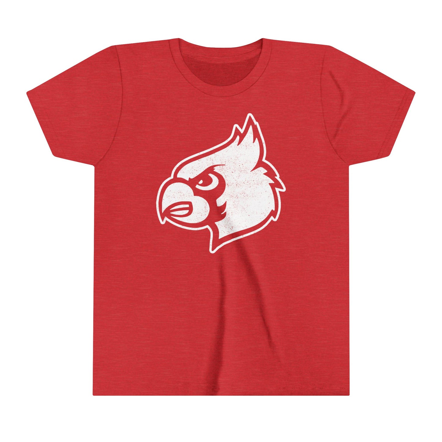 Cardinal Distressed - Bella + Canvas Youth Tee