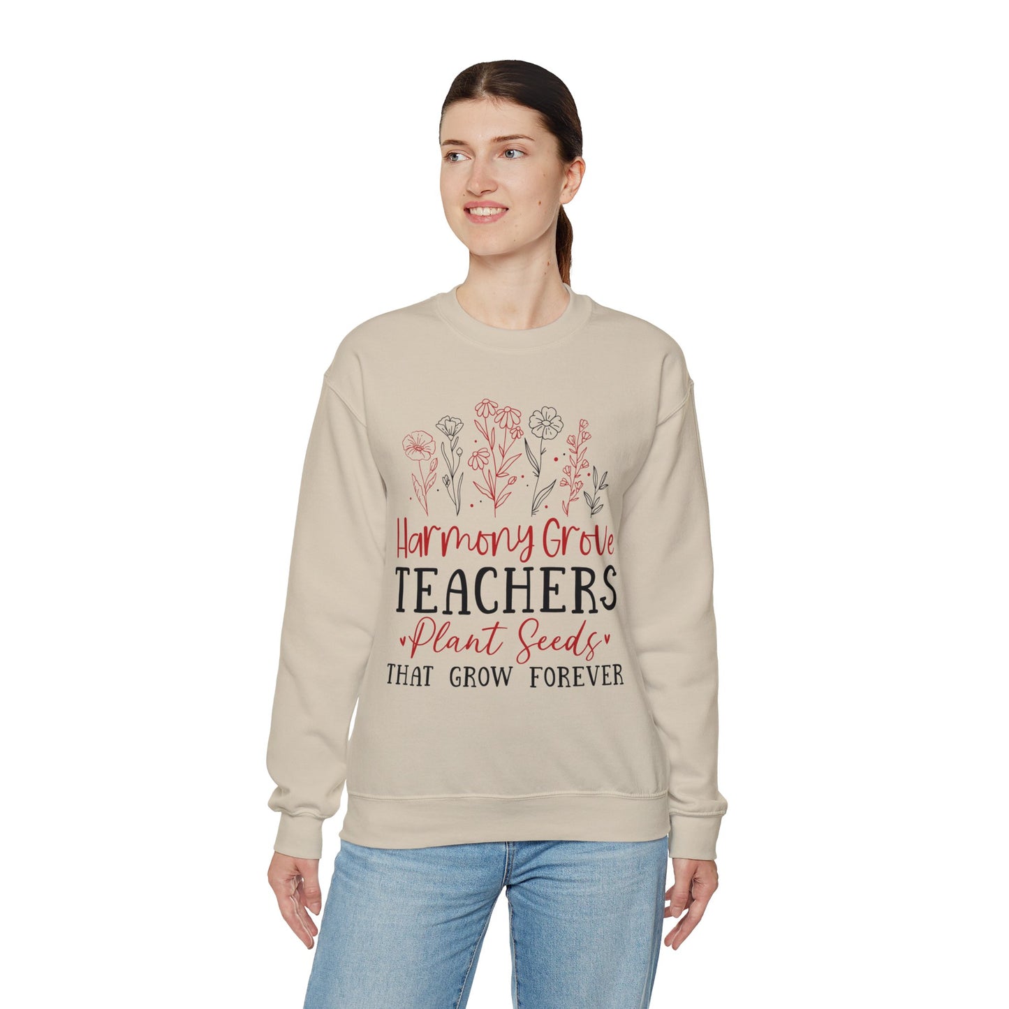 HG Teachers Plant Seeds that Grow Forever - Unisex Heavy Blend™ Crewneck Sweatshirt