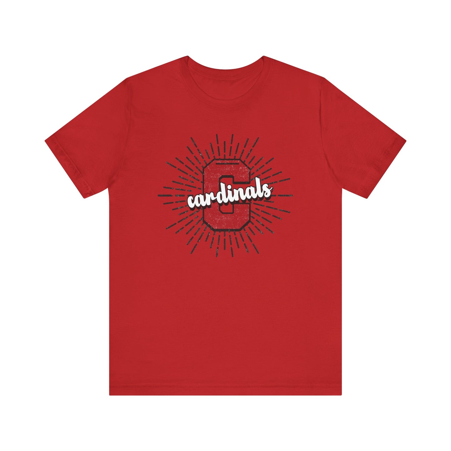 Cardinals Sunburst - Bella + Canvas Short Sleeve Tee
