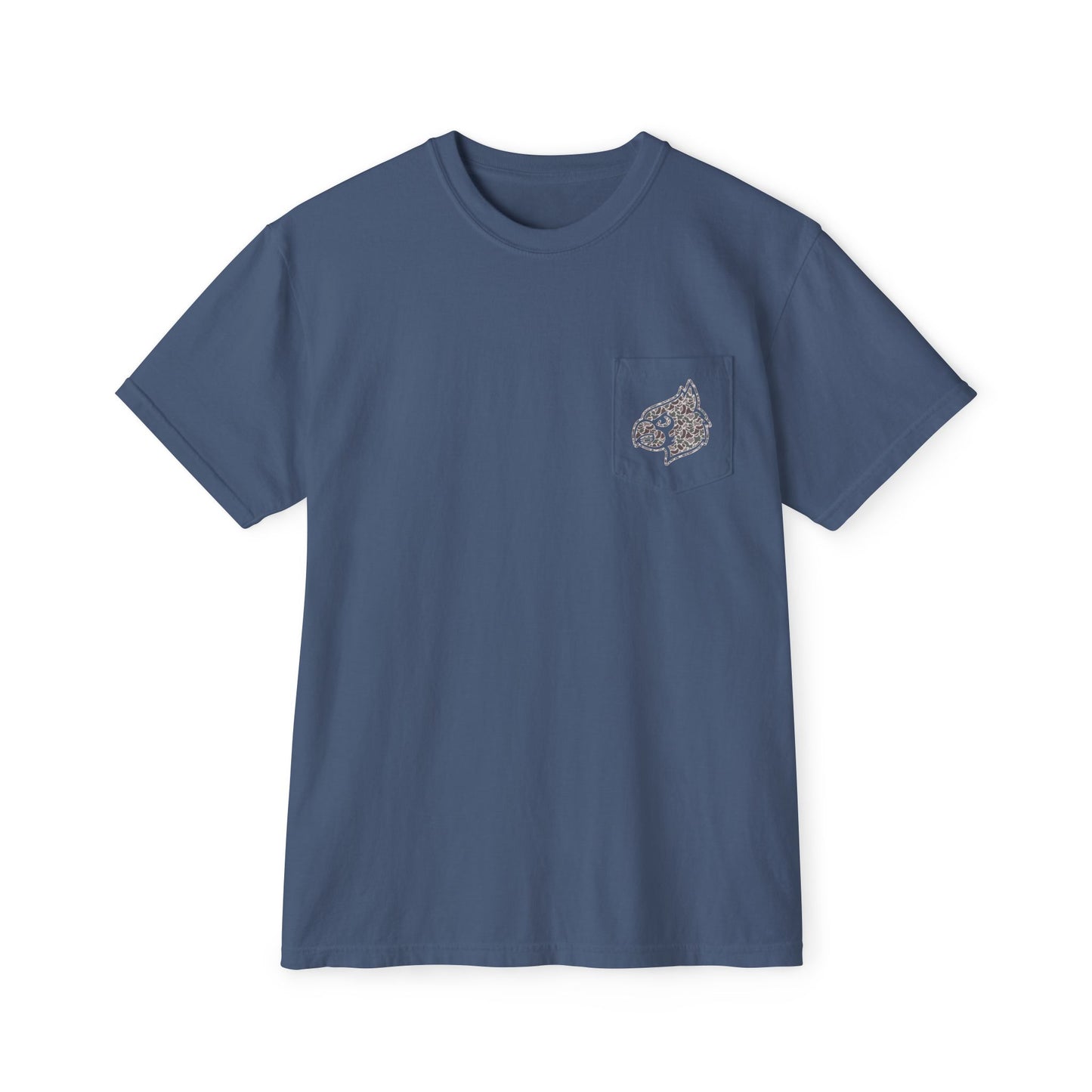 Unisex Pocket T-Shirt Cardinal + HG - Comfort Colors Tshirt