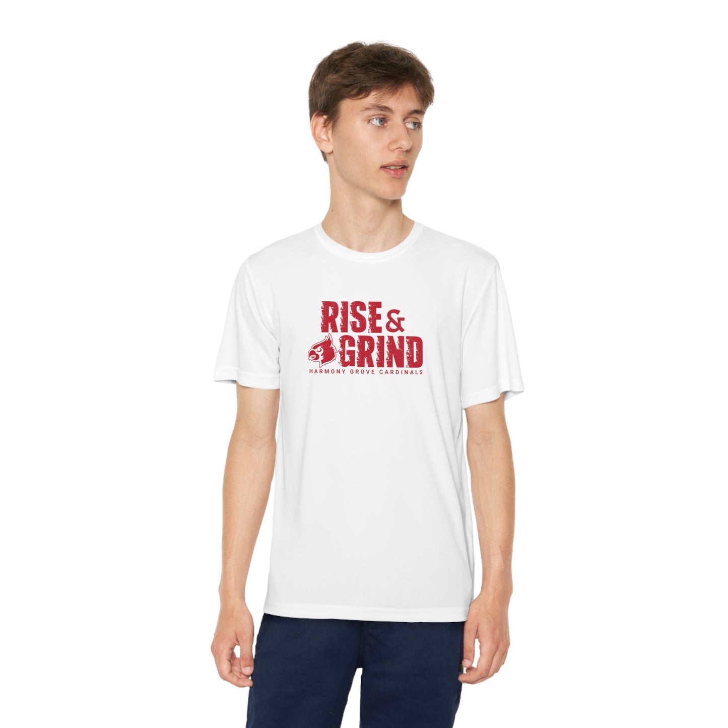Vintage Rise and Grind - Youth Sport-Tek® Competitor™ Tee