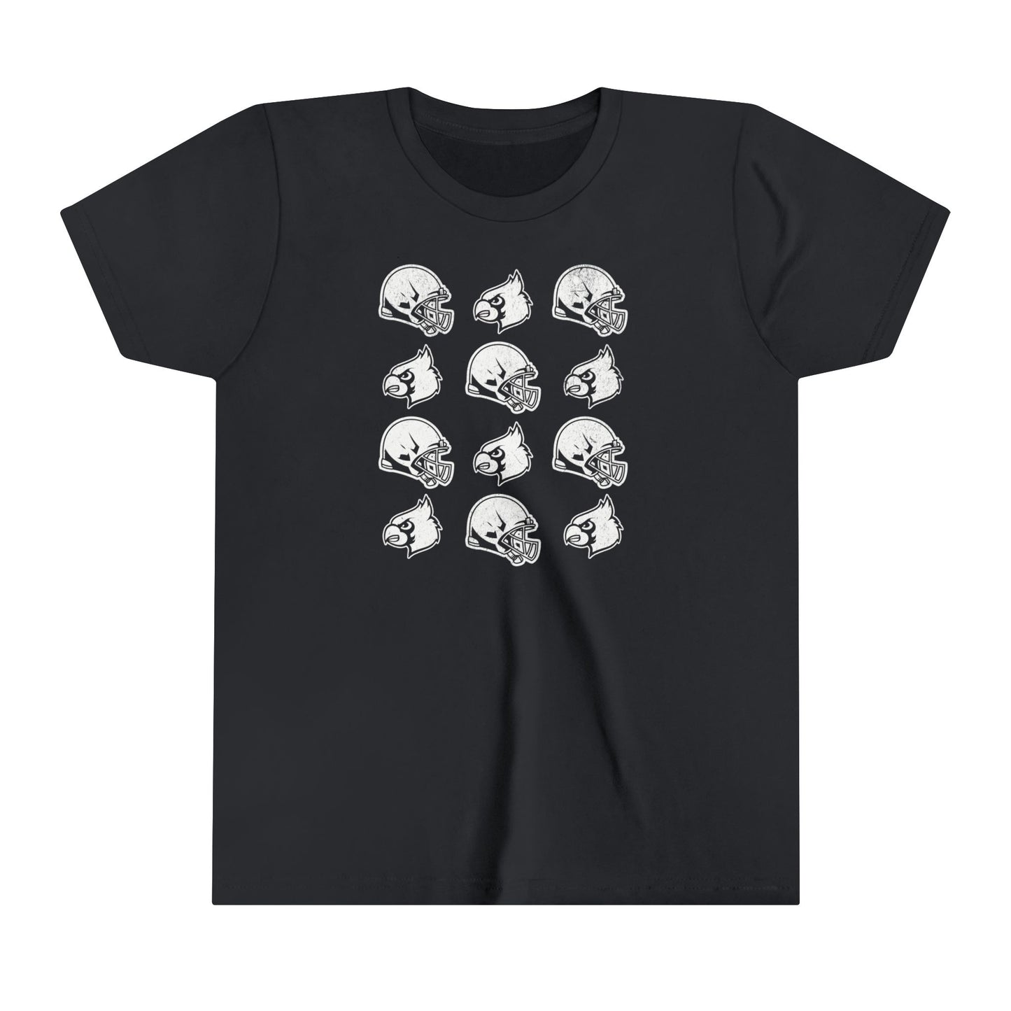 Vintage Helmets and Cardinals - Bella + Canvas Youth Tee