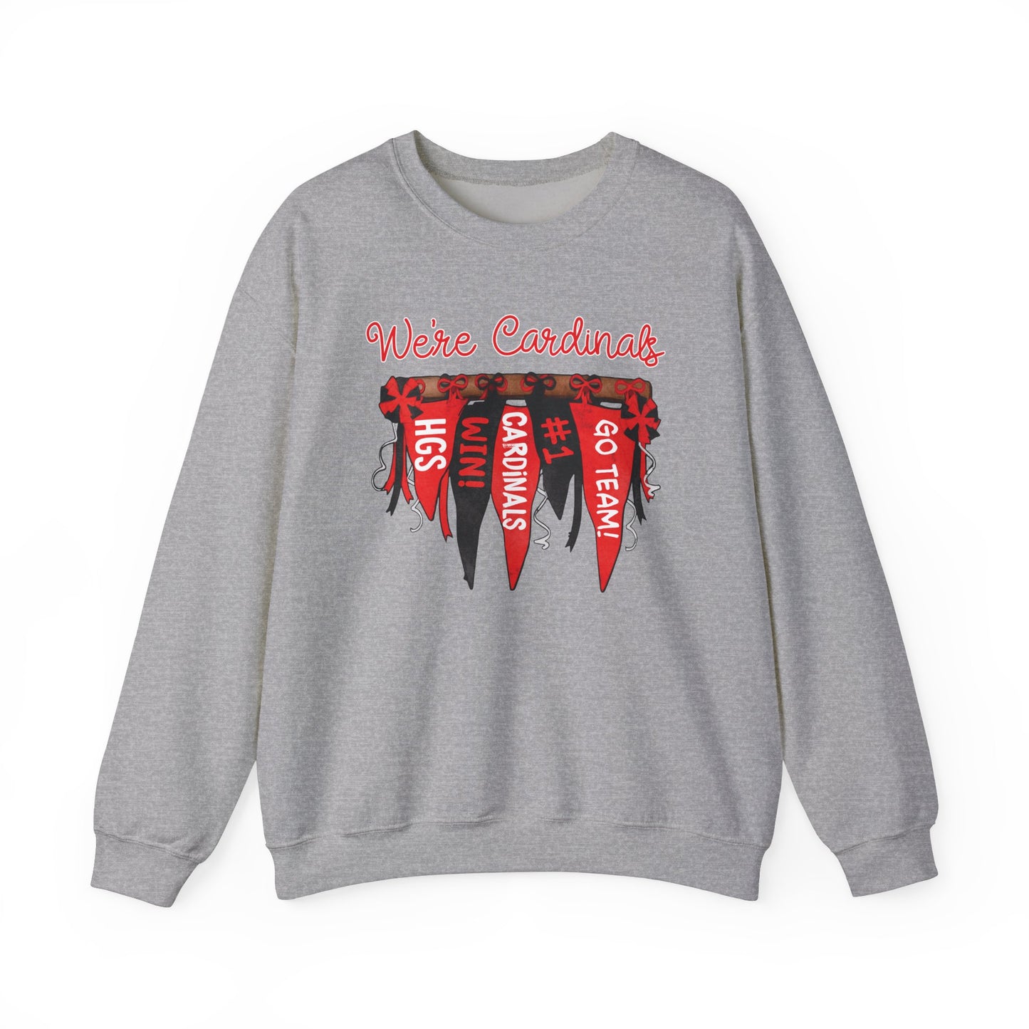Cardinals Pennant Banner - Unisex Heavy Blend™ Crewneck Sweatshirt