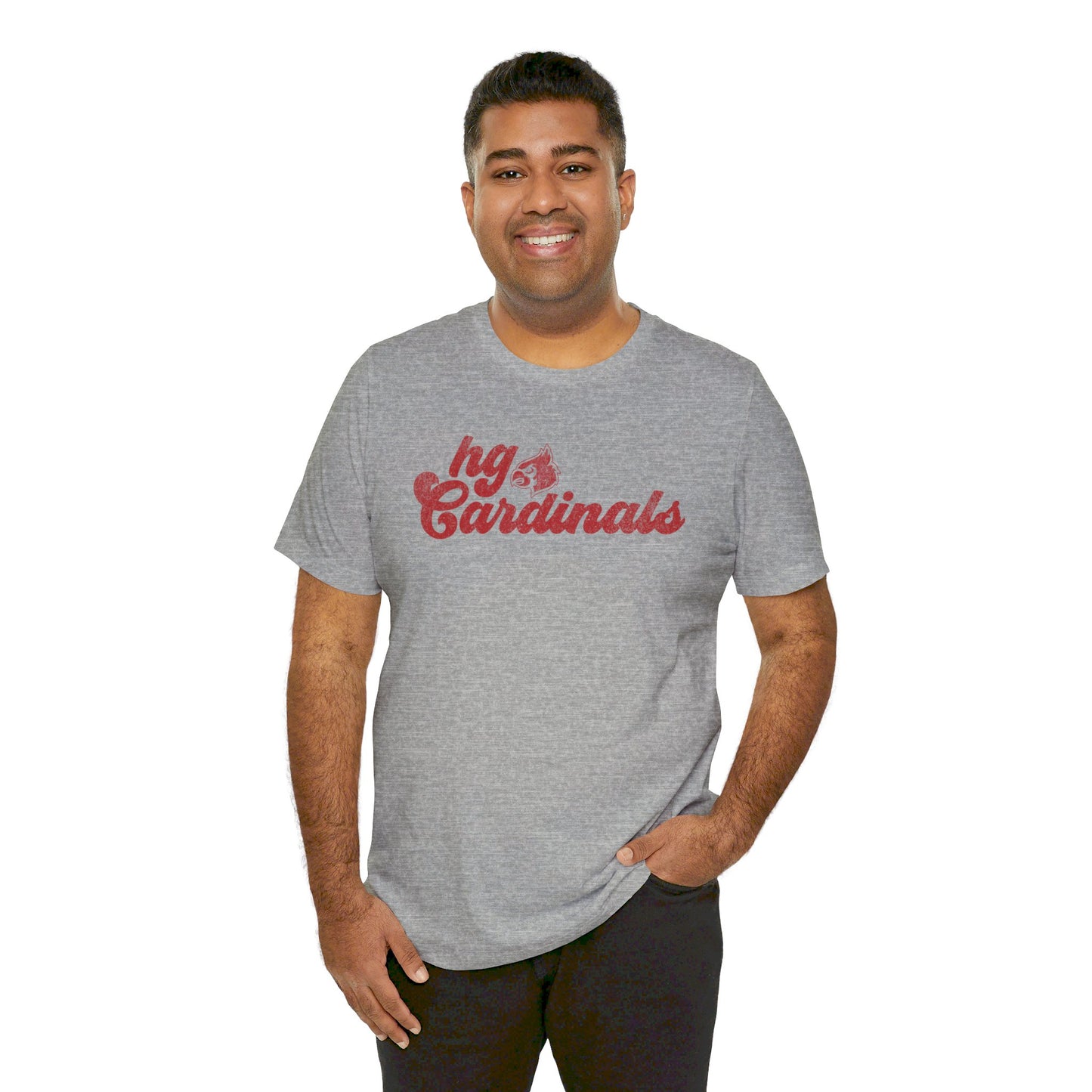 Vintage HG Cardinals - Bella + Canvas Short Sleeve Tee