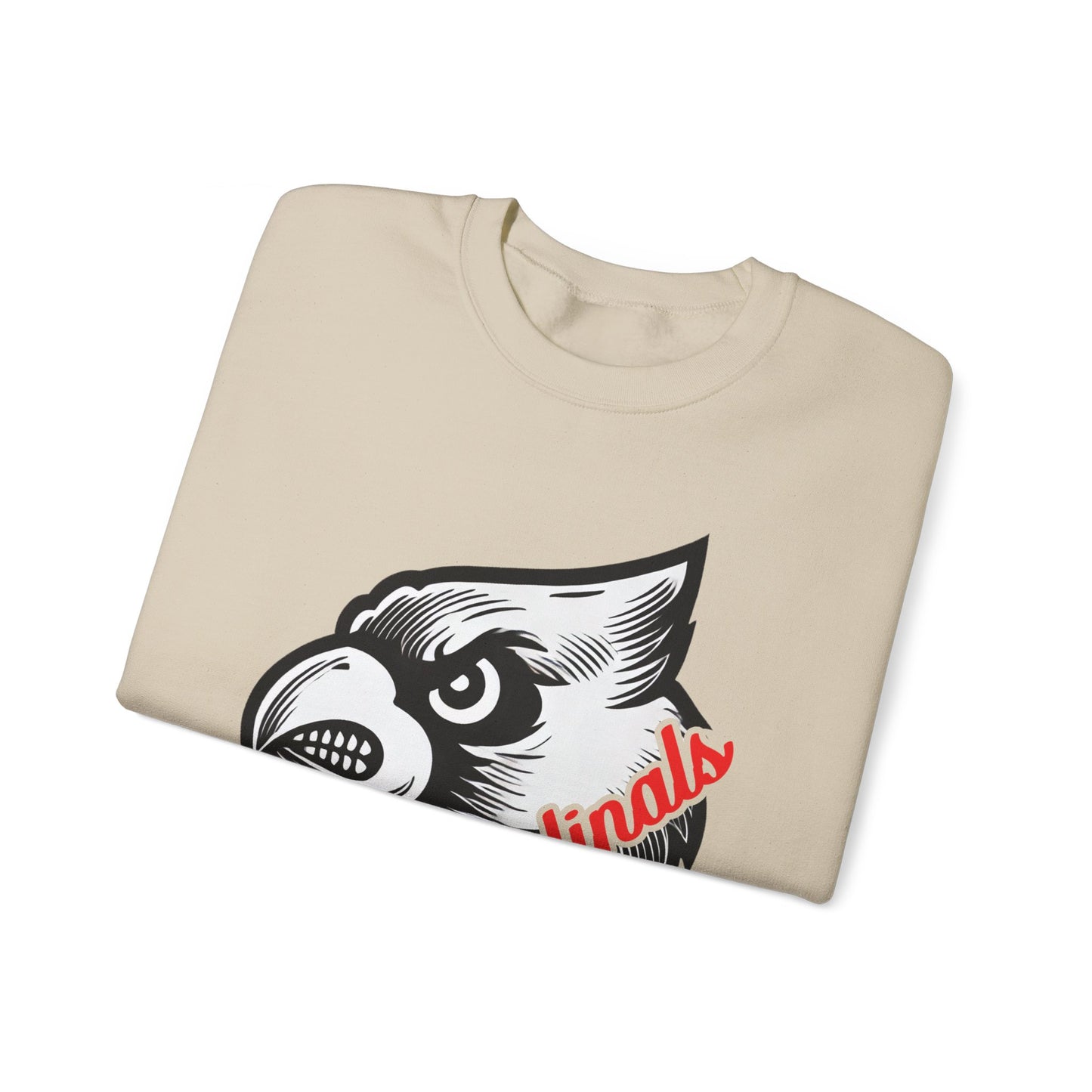 Cardinals Inset Text - Unisex Heavy Blend™ Crewneck Sweatshirt