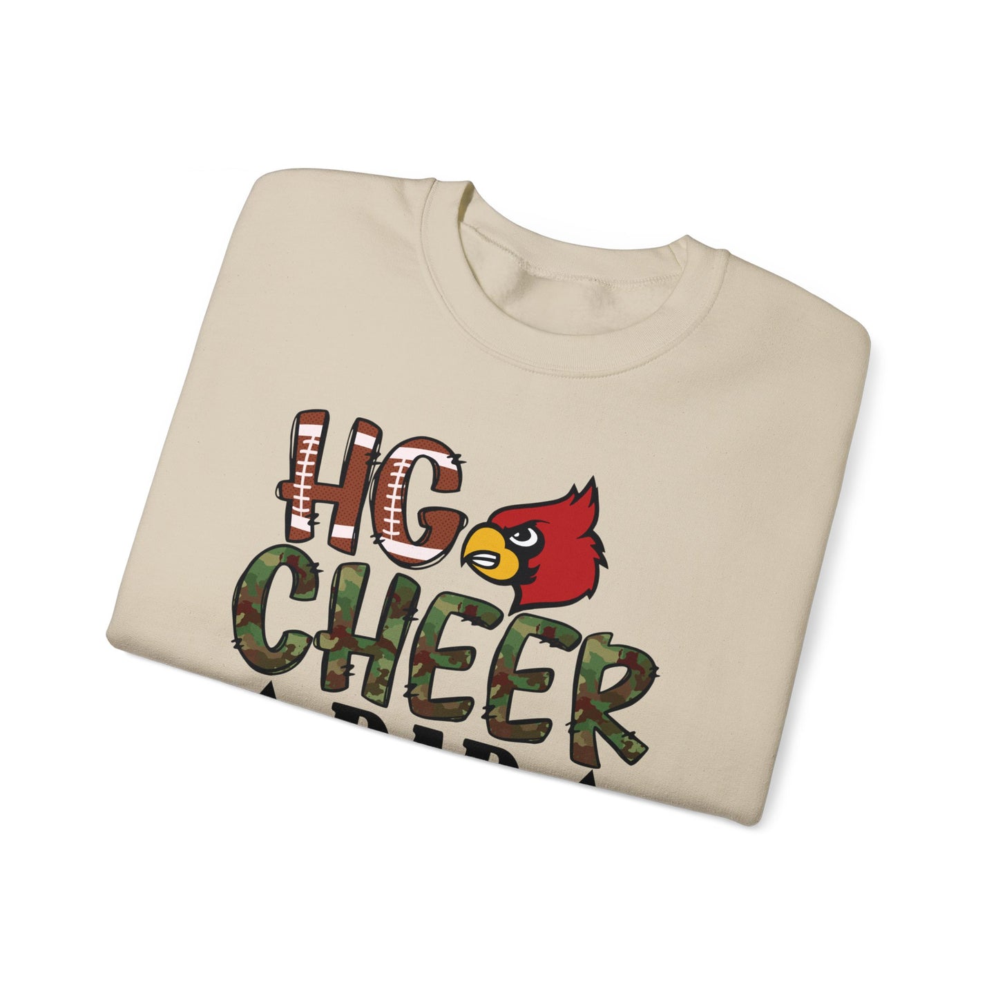 HG Cheer Dad Football - Unisex Heavy Blend™ Crewneck Sweatshirt