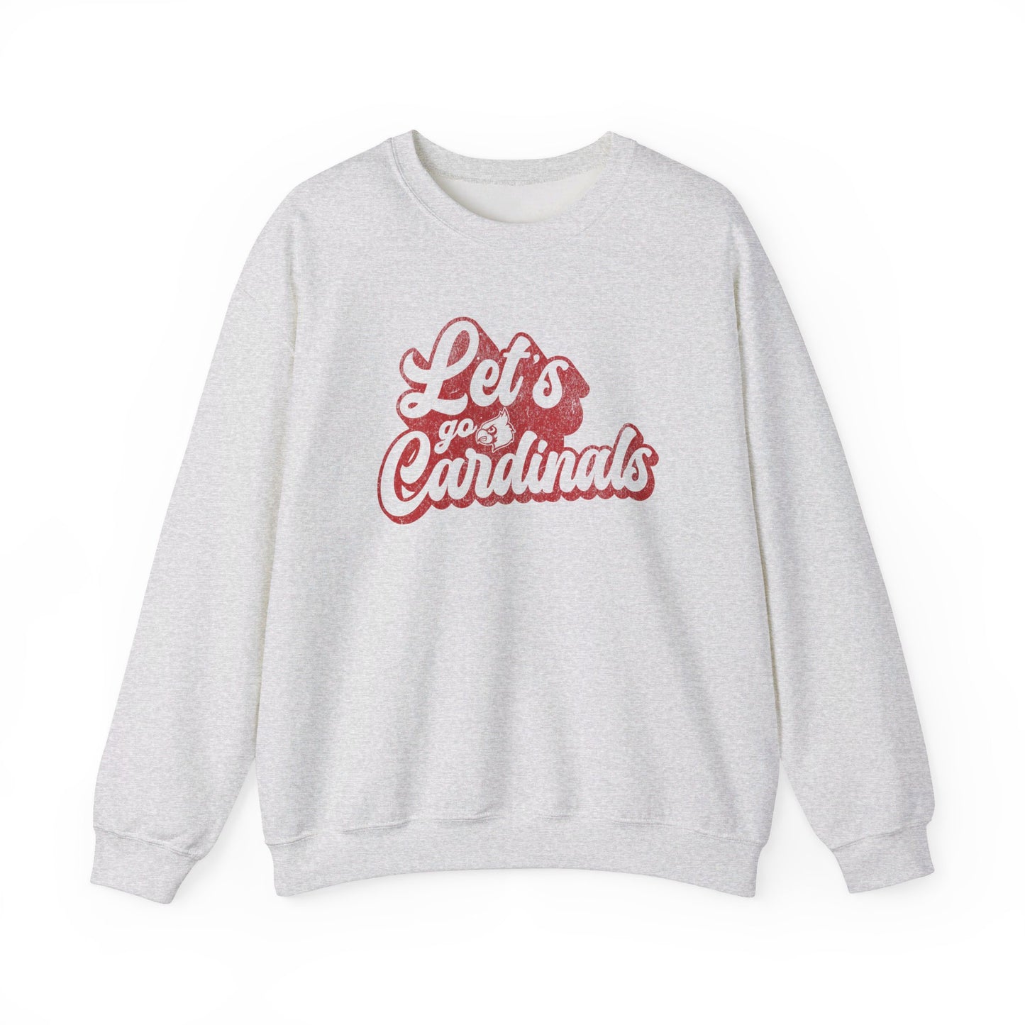 Vintage Let's Go Cardinals - Unisex Heavy Blend™ Crewneck Sweatshirt