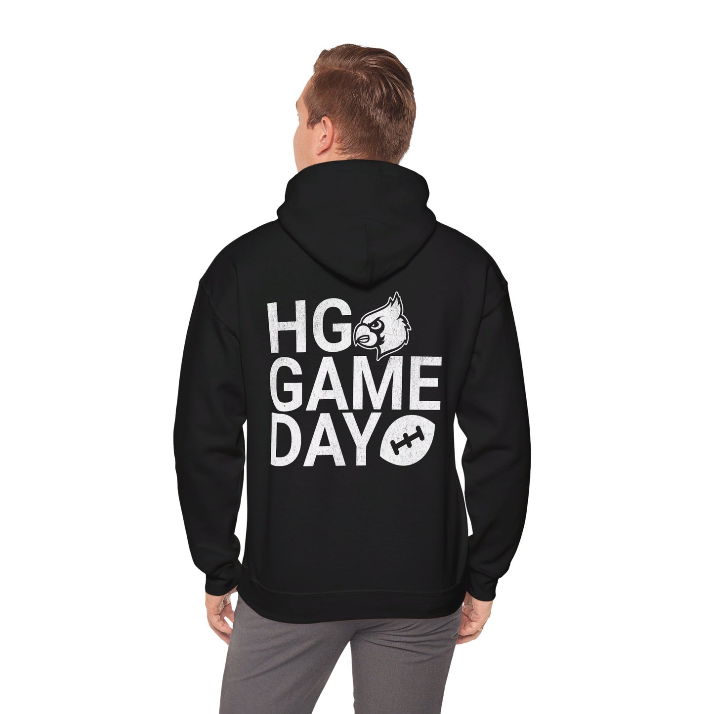 Vintage HG Game Day Football - Unisex Heavy Blend™ Hooded Sweatshirt
