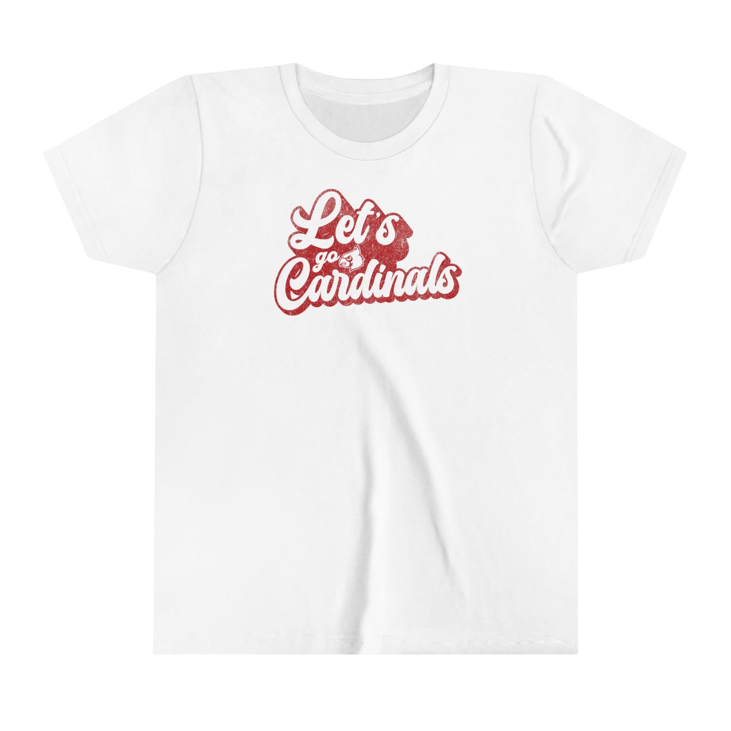 Vintage Let's go Cardinals - Bella + Canvas Youth Tee