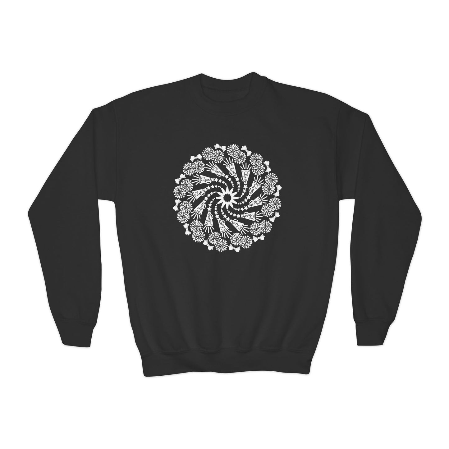 Cheer Mandala - Youth Crew Sweatshirt