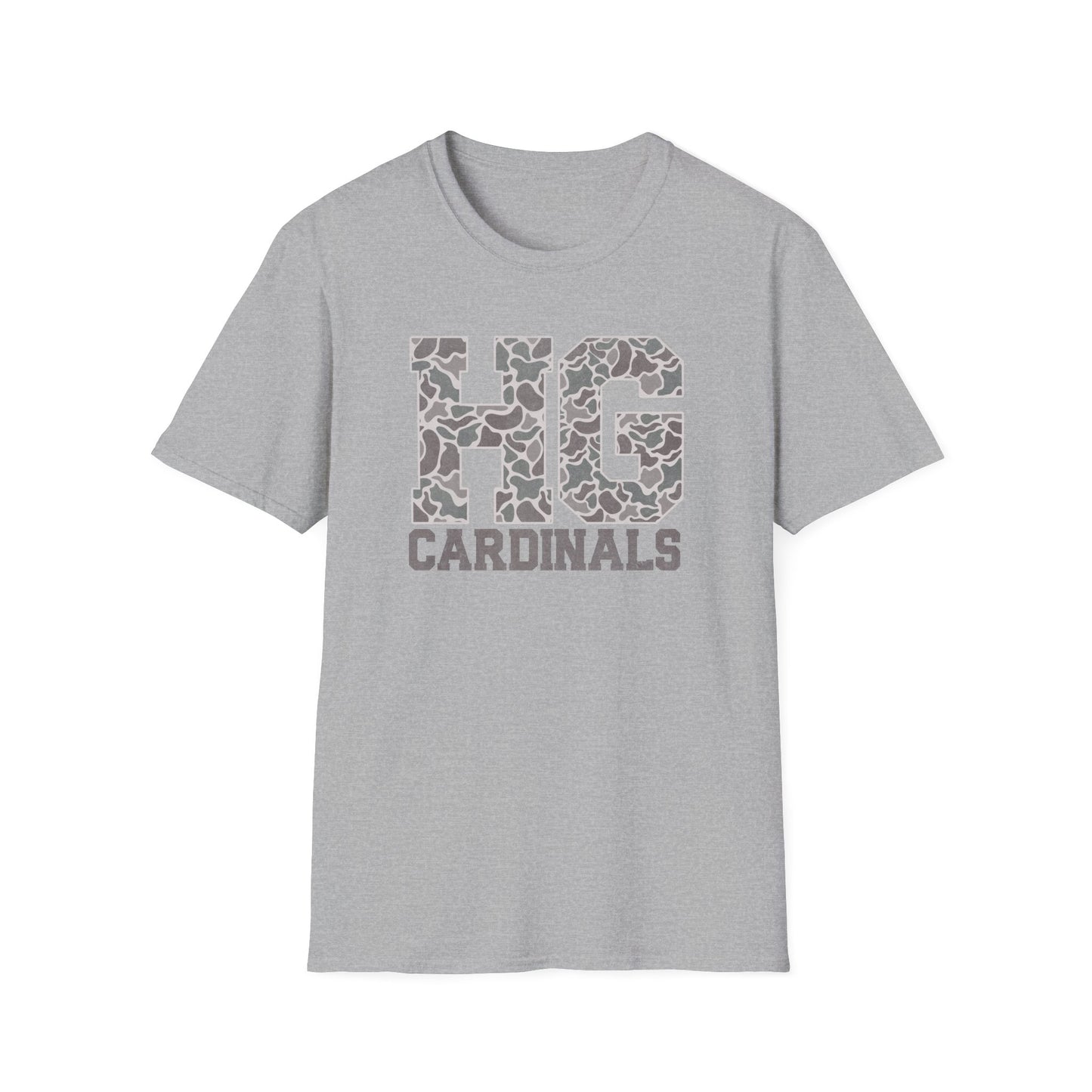Old School Camo Distressed - Unisex Softstyle T-Shirt