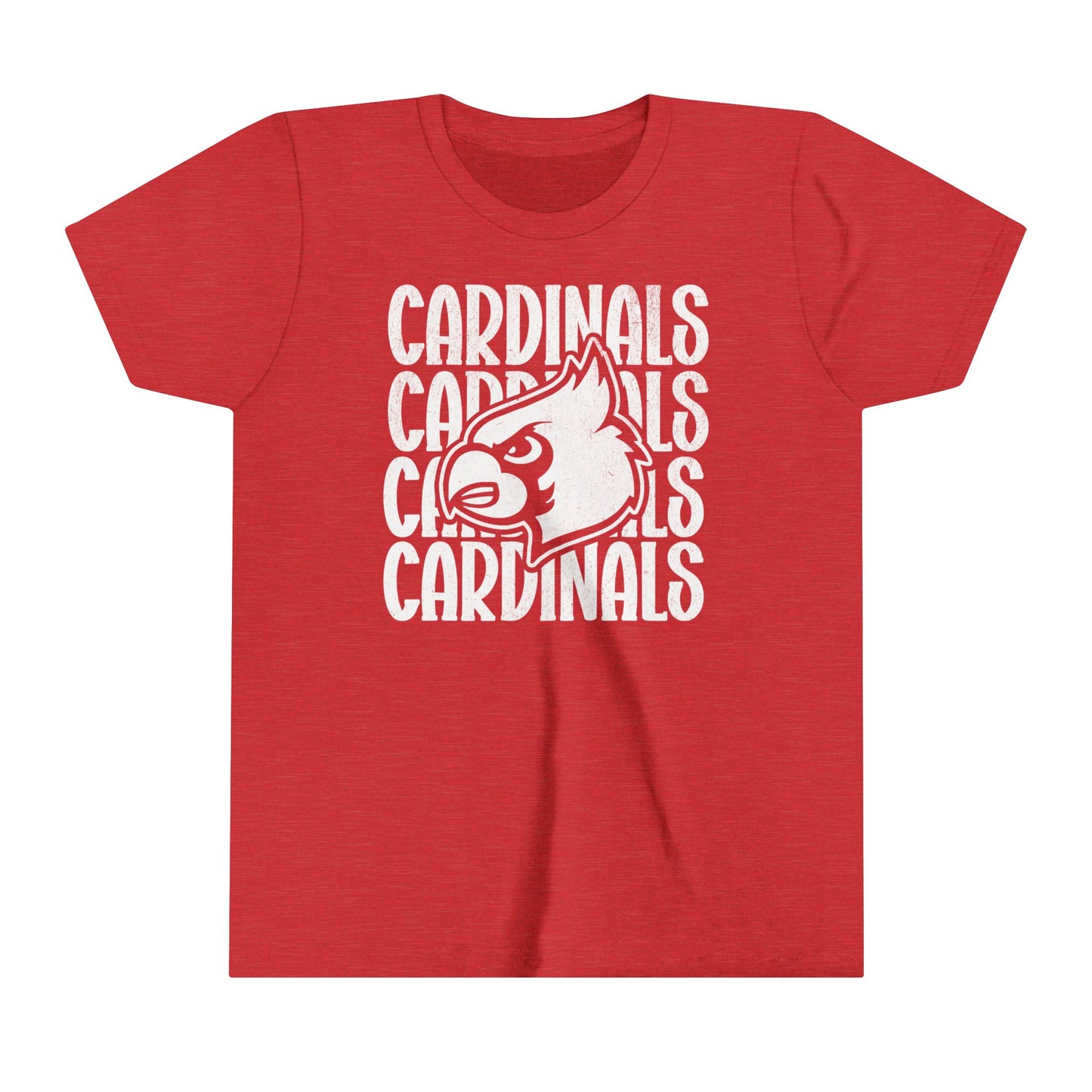 Vintage Cardinal 4 - Bella + Canvas Youth Tee