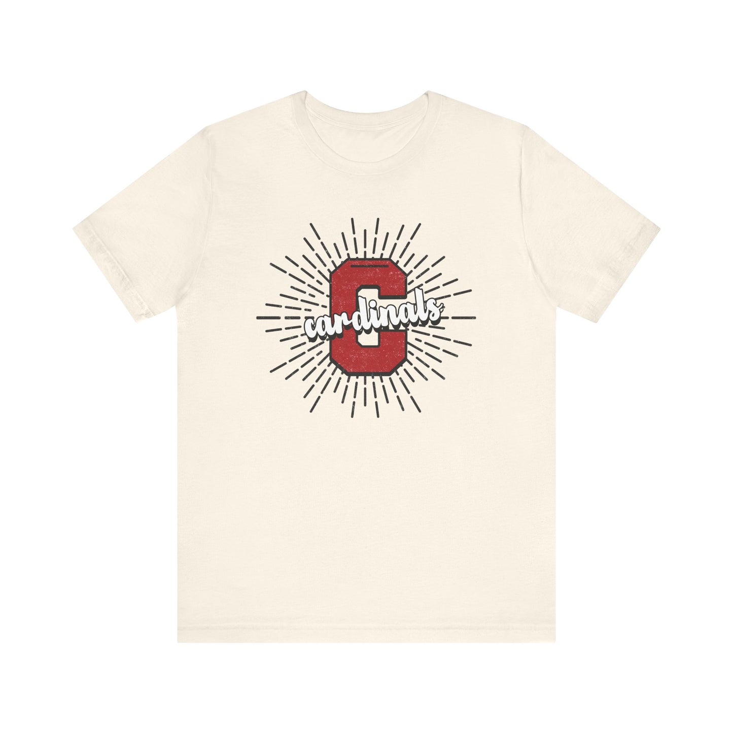 Cardinals Sunburst - Bella + Canvas Short Sleeve Tee