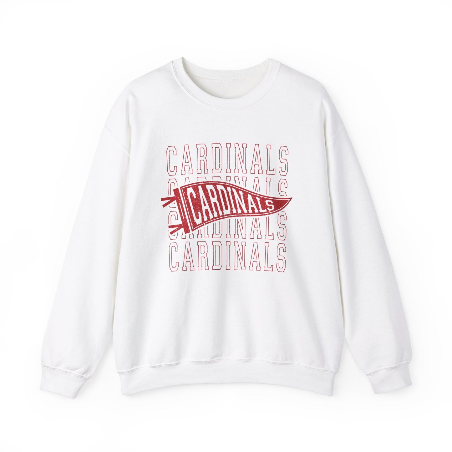 Vintage Cardinal Pennant - Unisex Heavy Blend™ Crewneck Sweatshirt
