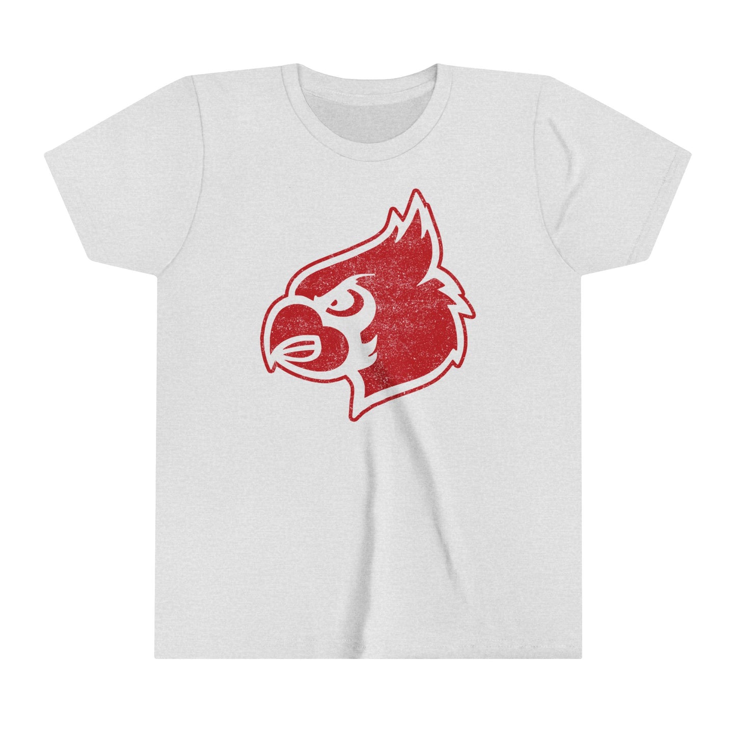 Cardinal Distressed - Bella + Canvas Youth Tee