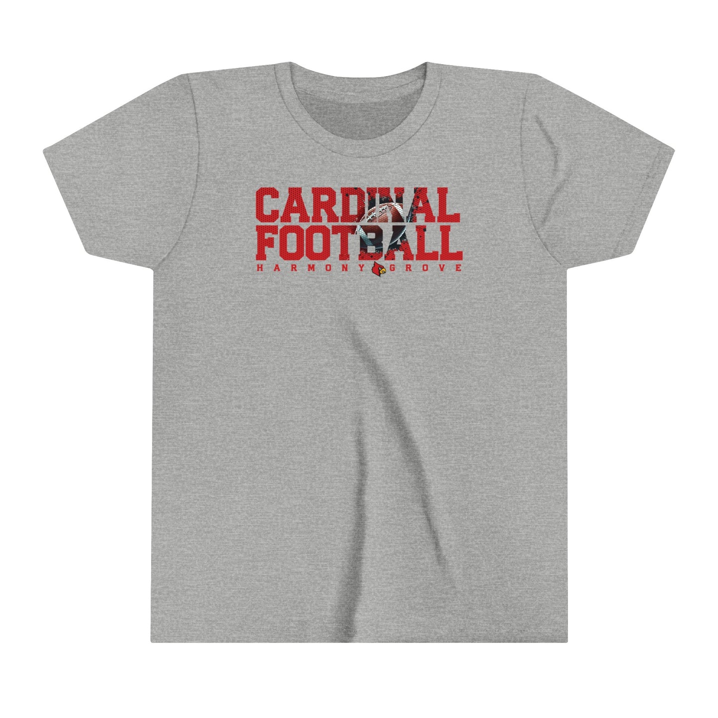 Cardinal Football - Bella + Canvas Youth Tee