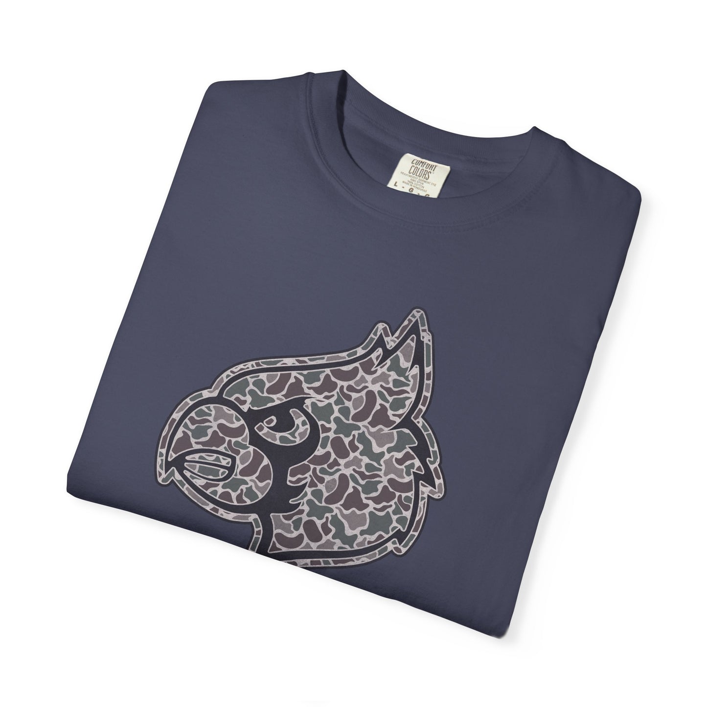 Old School Camo Cardinal Mascot - Comfort Colors T Shirt