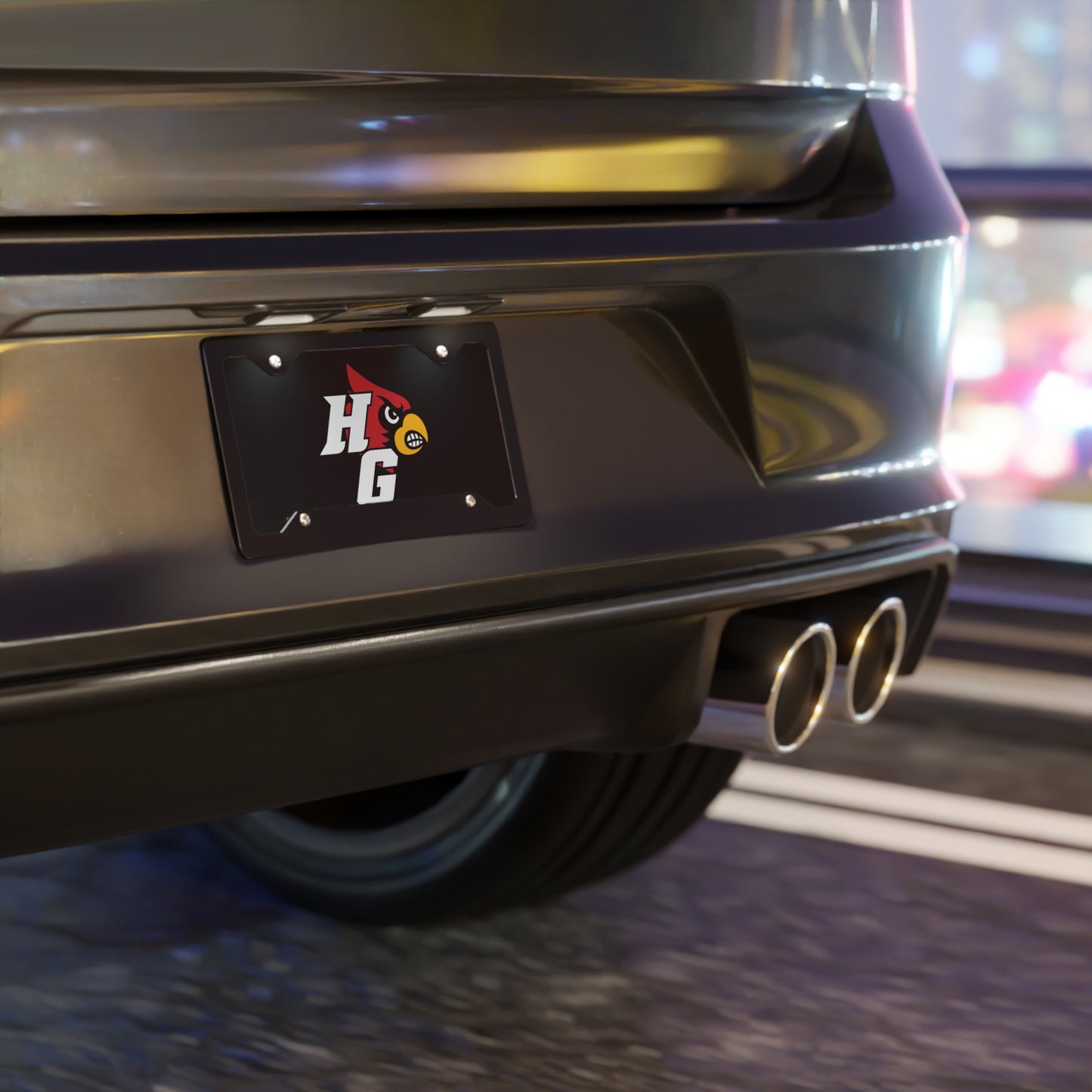 HG Cardinal Black - Vanity Plate
