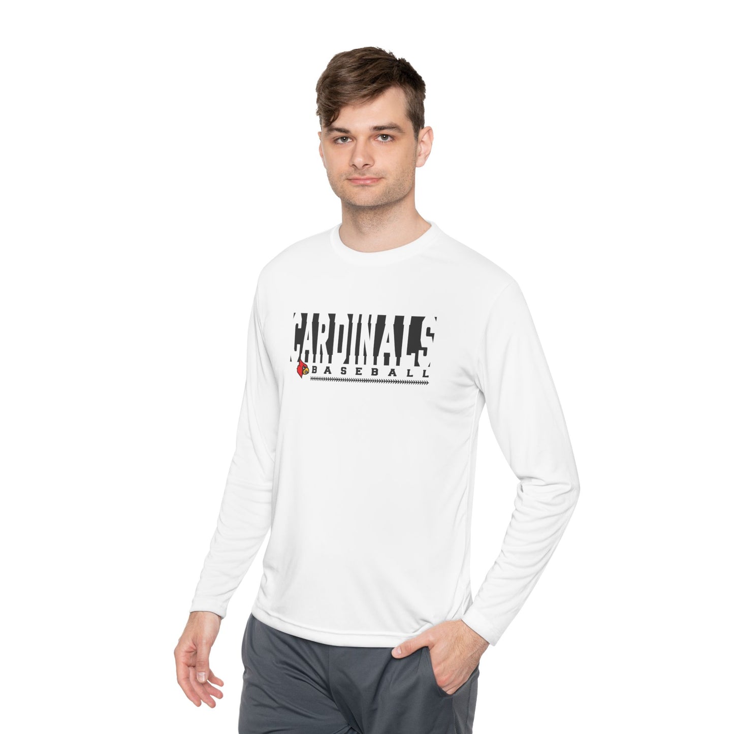 Cardinals Baseball Inset - Dryfit Long Sleeve Tee