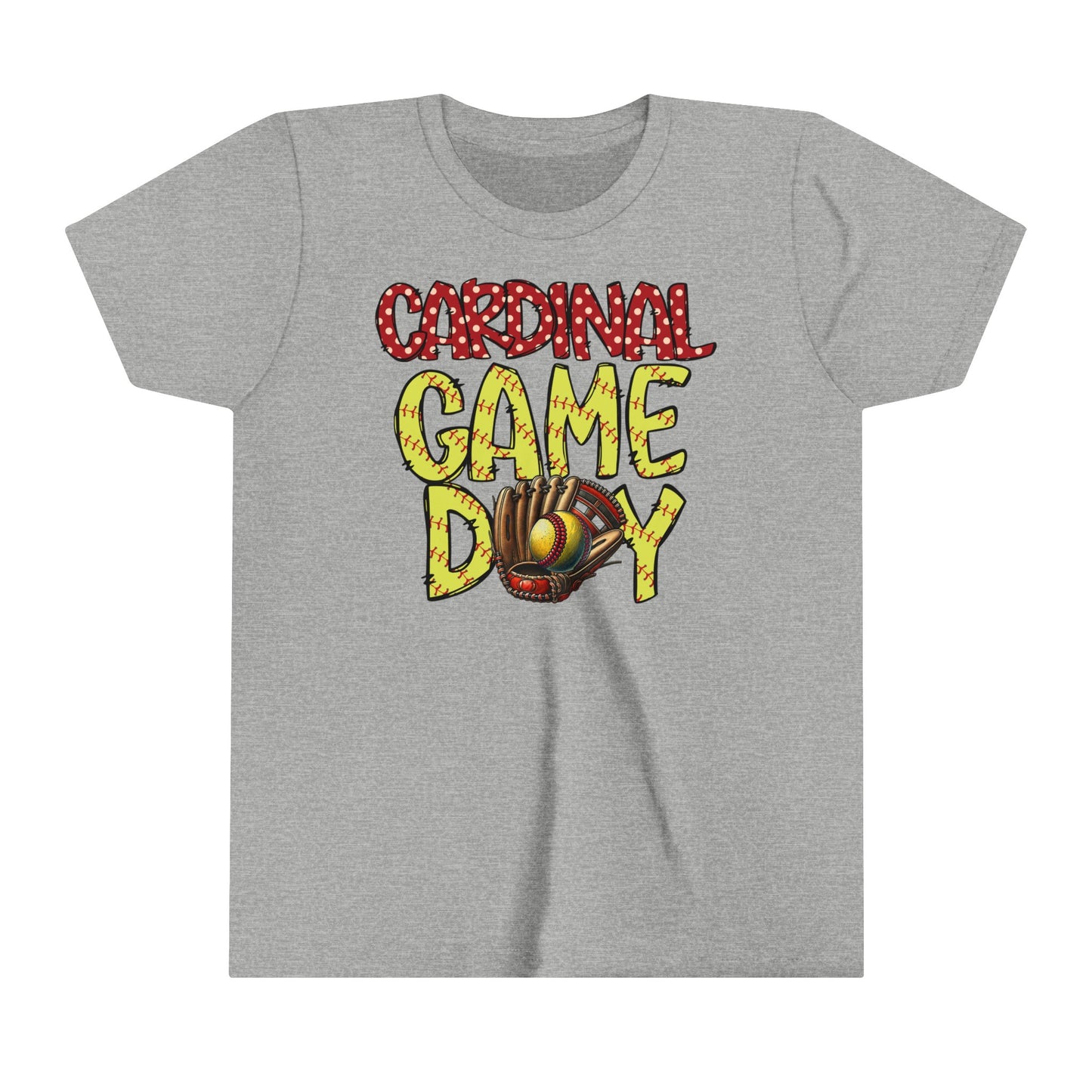 Cardinal Game Day Softball - Bella + Canvas Youth Tee
