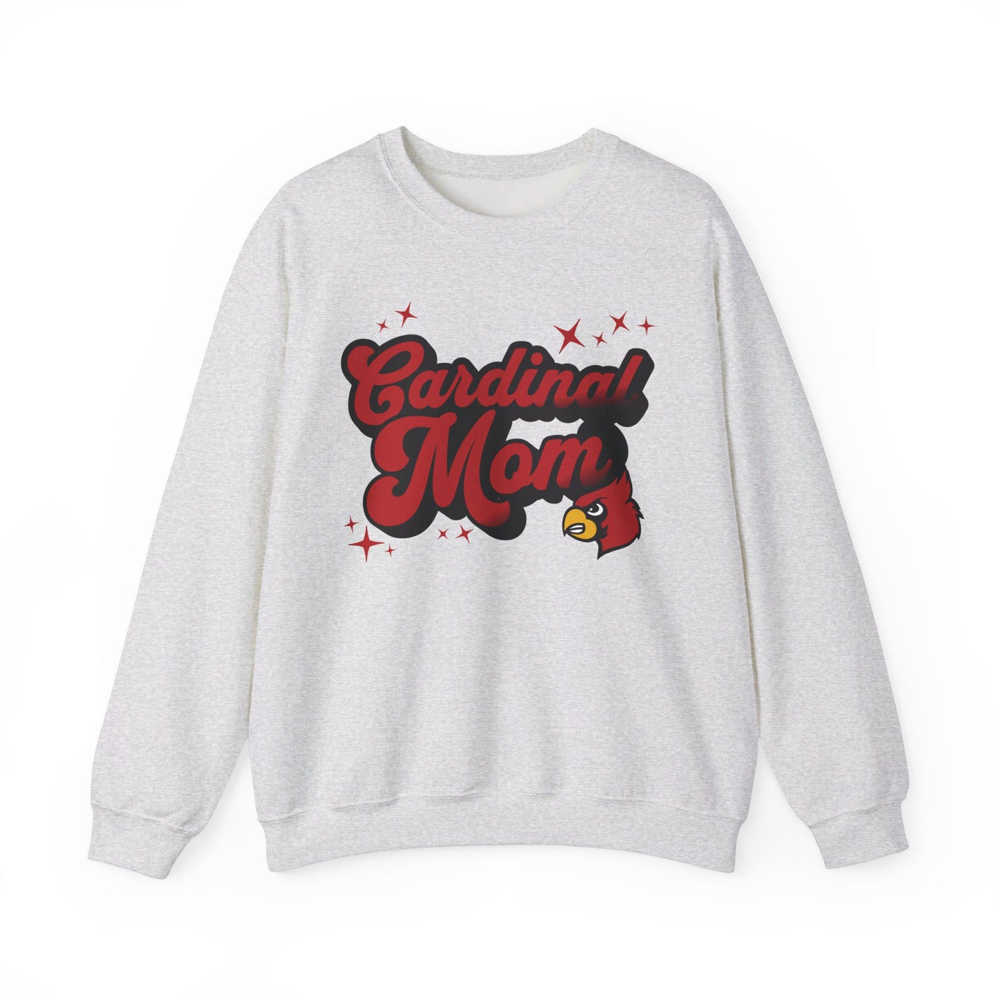 Groovy Cardinal Mom - Unisex Heavy Blend™ Crewneck Sweatshirt