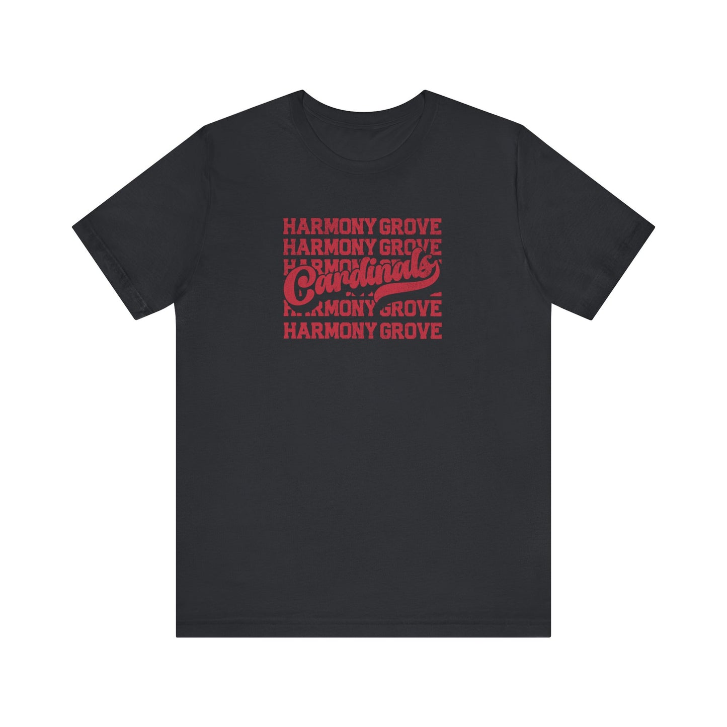 Vintage Harmony Grove Cardinals - Bella + Canvas Short Sleeve Tee
