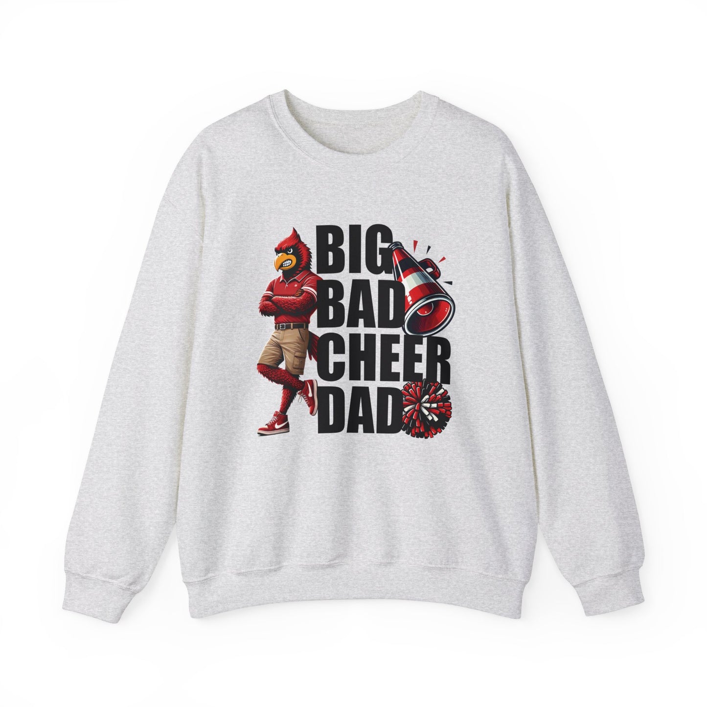 Big Bad Cheer Dad - Unisex Heavy Blend™ Crewneck Sweatshirt