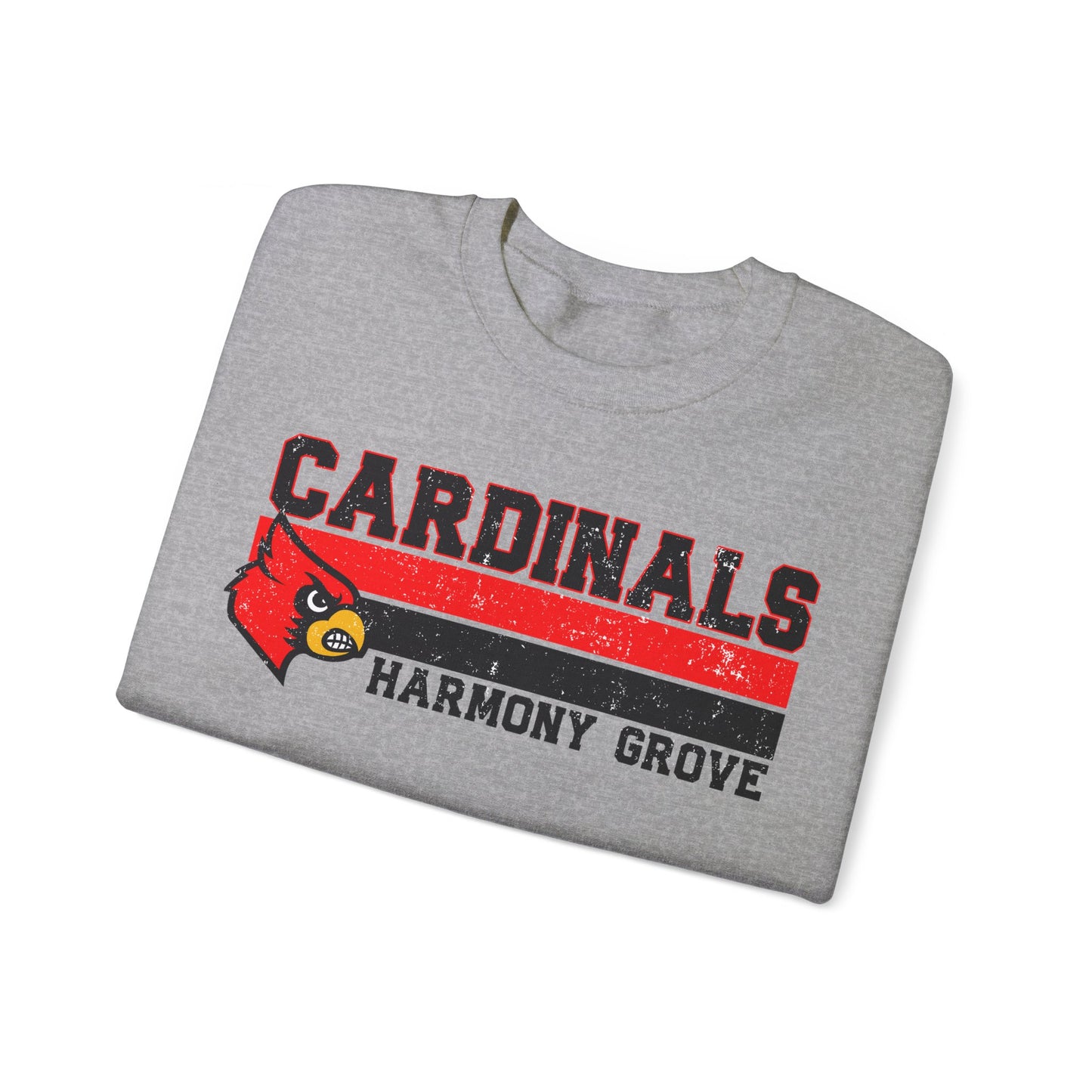 Cardinals Harmony Grove Stripe - Unisex Heavy Blend™ Crewneck Sweatshirt