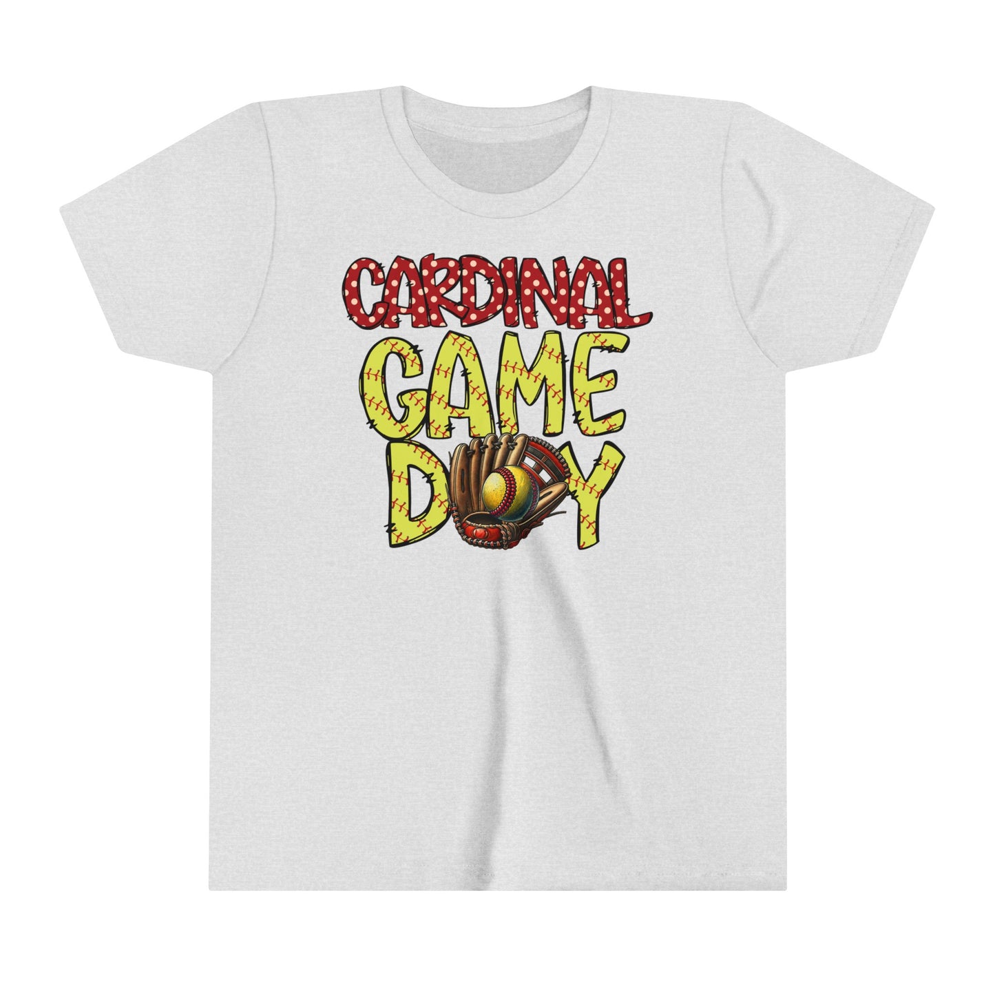 Cardinal Game Day Softball - Bella + Canvas Youth Tee