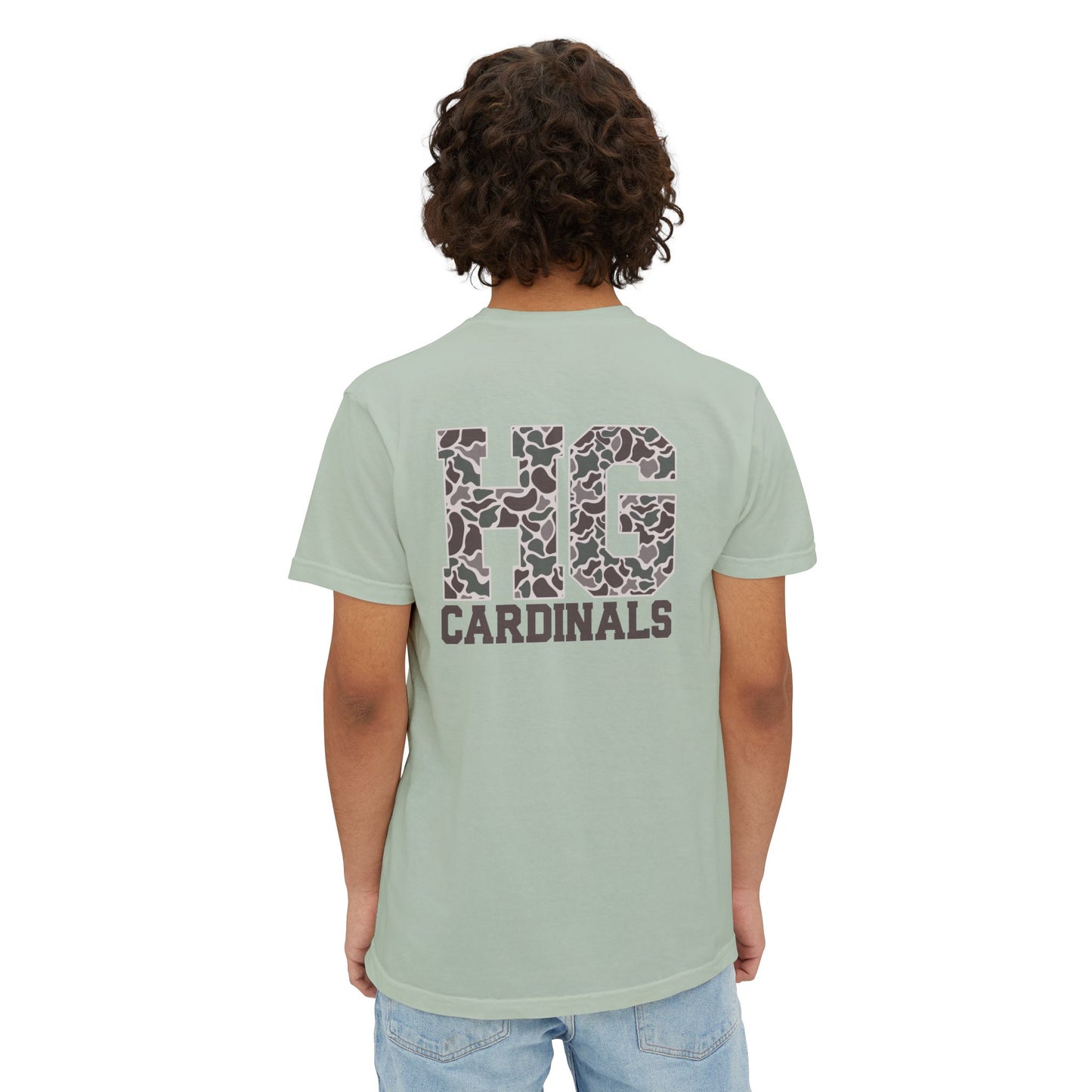 Unisex Pocket T-Shirt Cardinal + HG - Comfort Colors Tshirt
