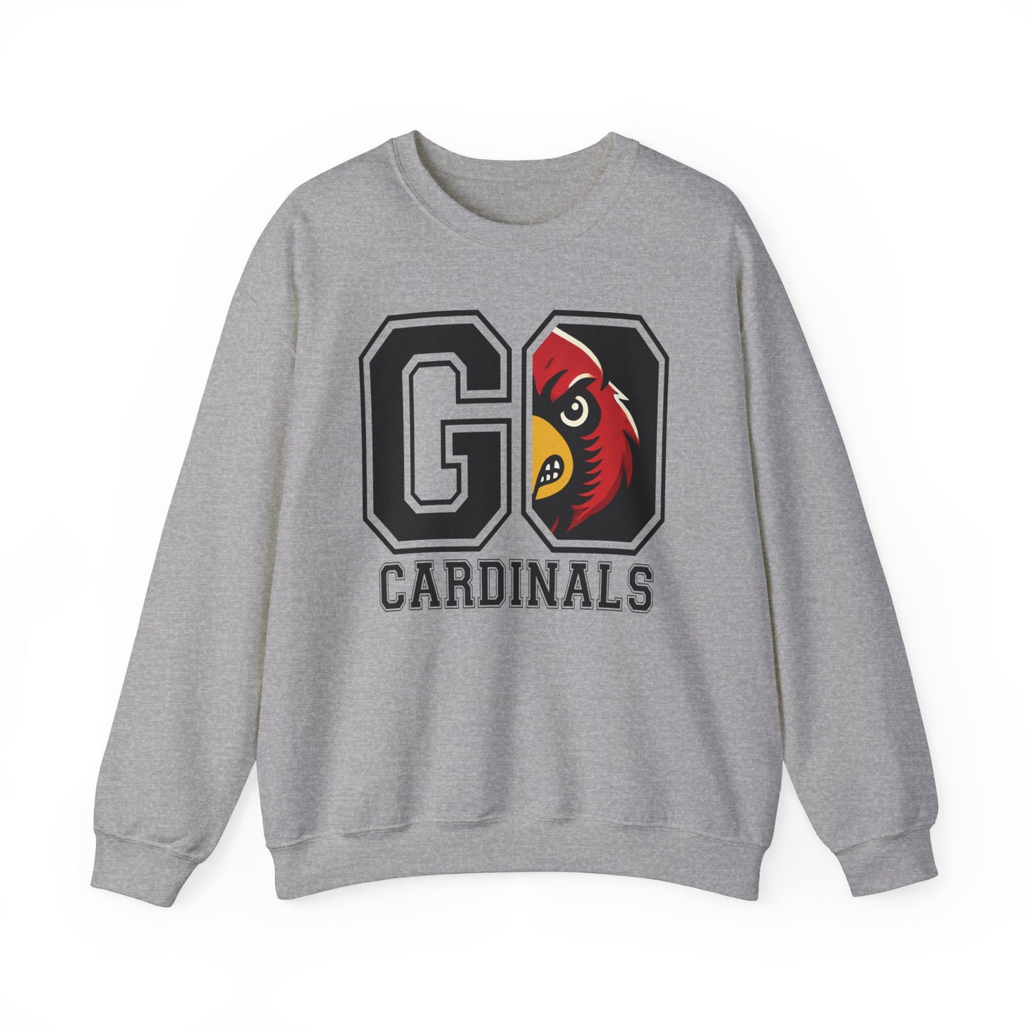 Go Cardinals Red - Unisex Heavy Blend™ Crewneck Sweatshirt
